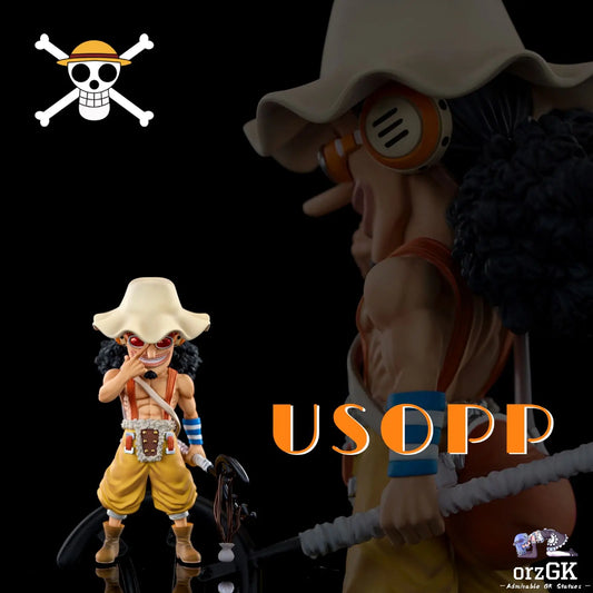 A+ Studio - One Piece Fish - Man Island Straw Hat Pirates Usopp resin statue Navy Toys anime figure