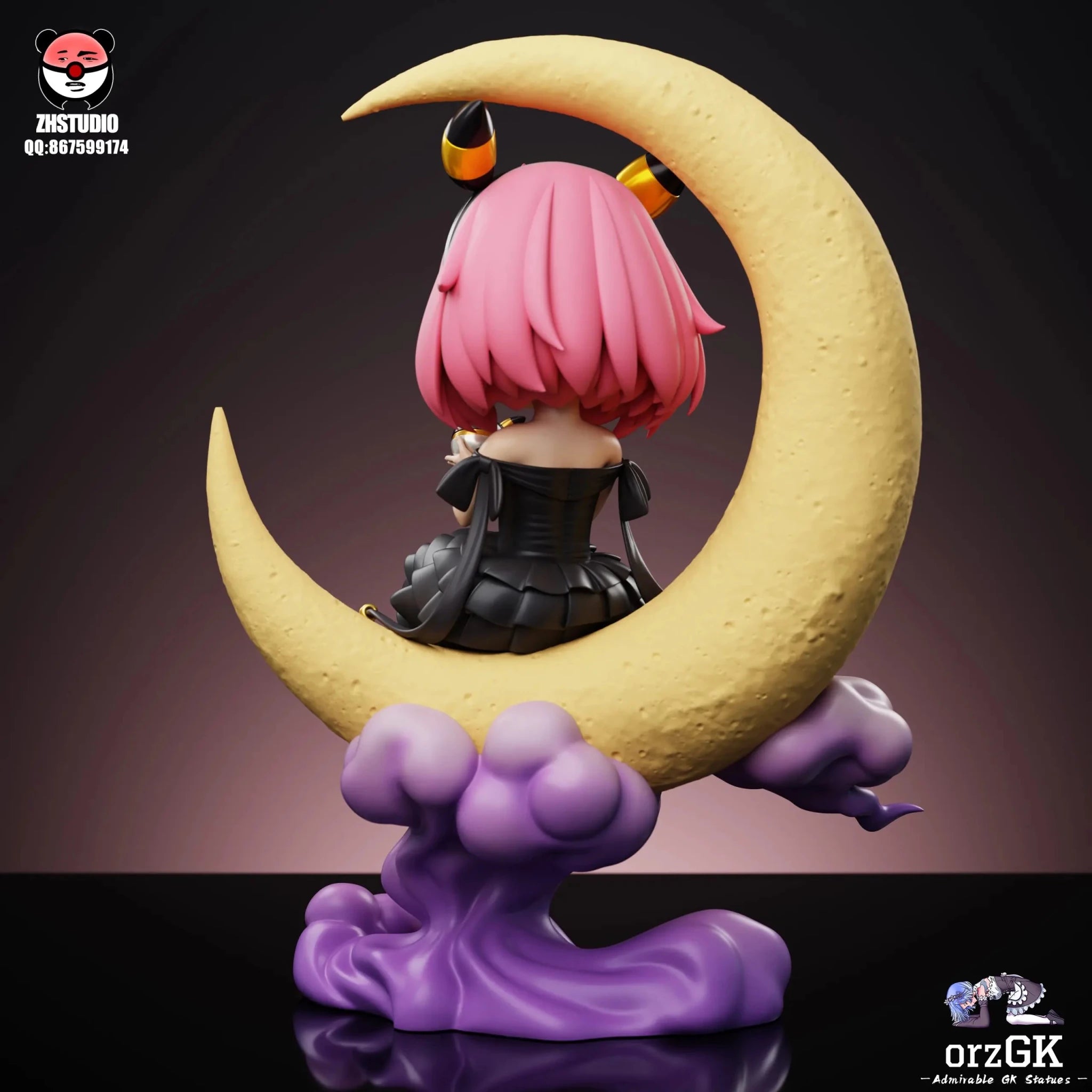 ZH Studio - Pokémon Series Anya Forger COS Umbreon Valentine's Day Limited resin statue Navy Toys anime figure
