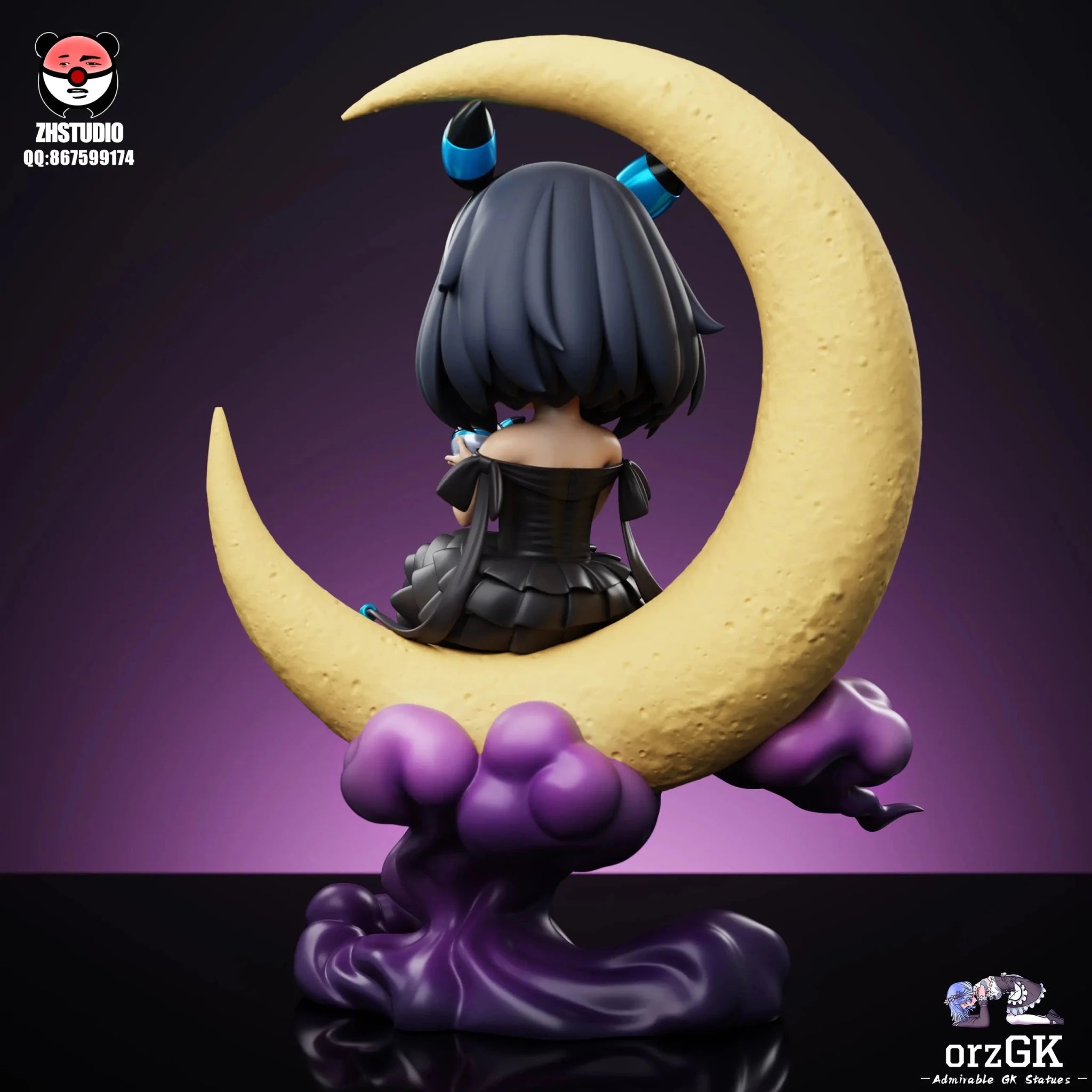 ZH Studio - Pokémon Series Anya Forger COS Umbreon Valentine's Day Limited resin statue Navy Toys anime figure