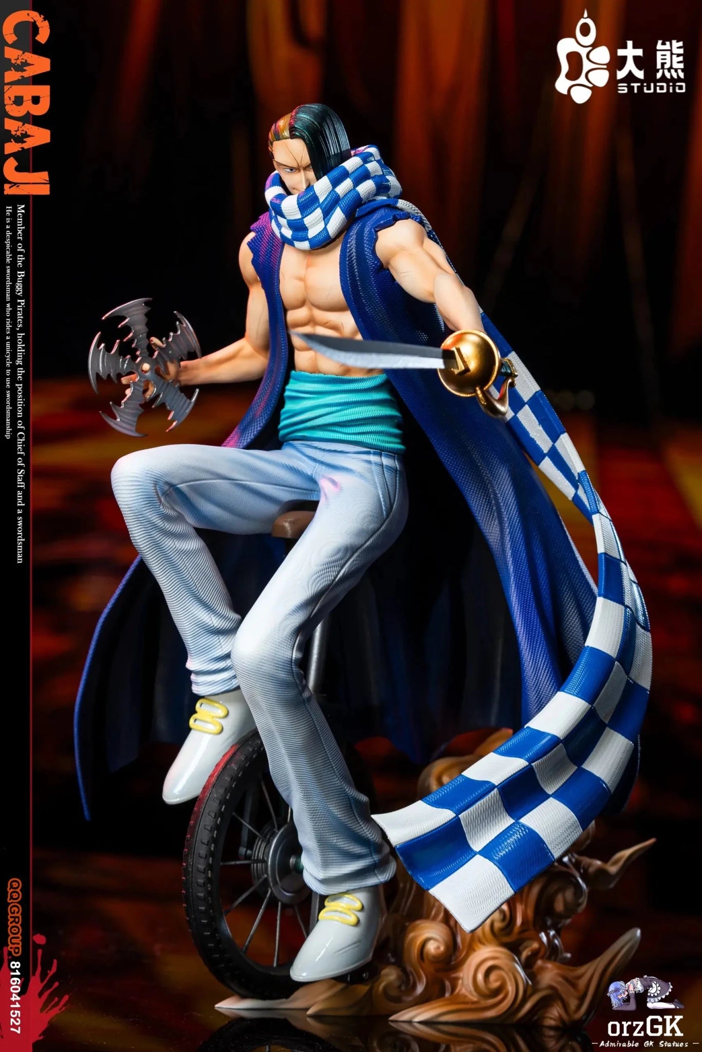DX Studio - One Piece Buggy Pirates Mohji & Cabaji resin statue Navy Toys anime figure
