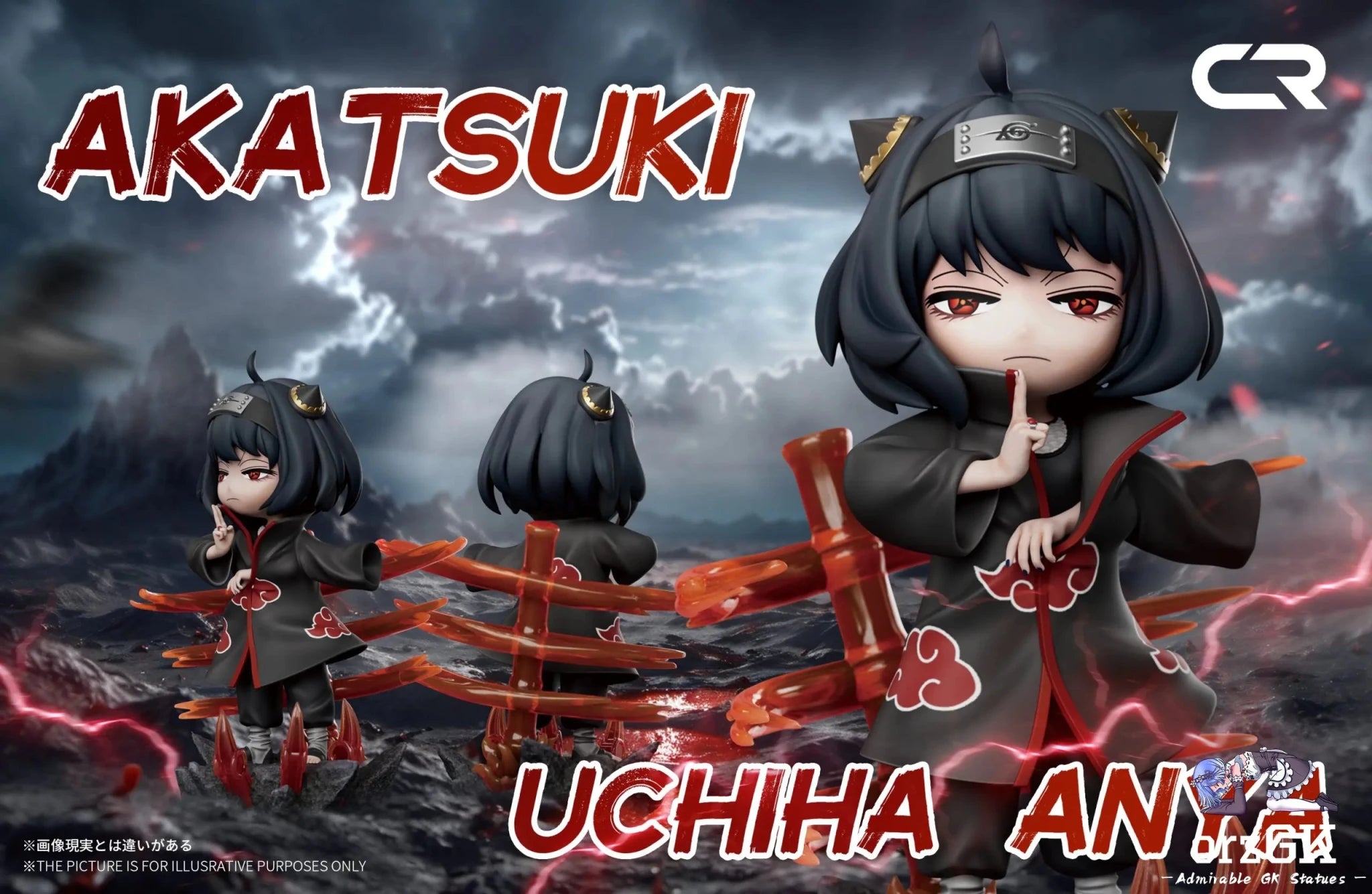 CR Studio - Spy x family Anya Cos Uchiha Itachi resin statue Navy Toys anime figure