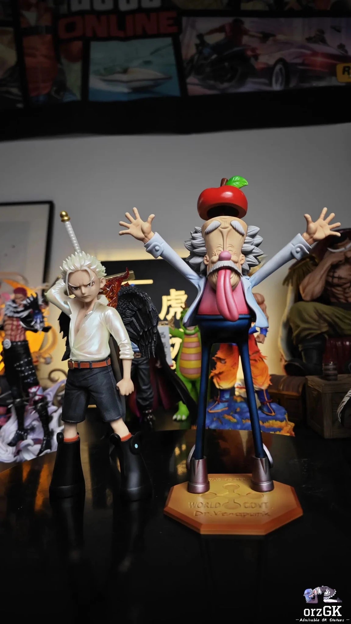 Long Hu Studio - One Piece DR.Vegapunk resin statue Navy Toys anime figure