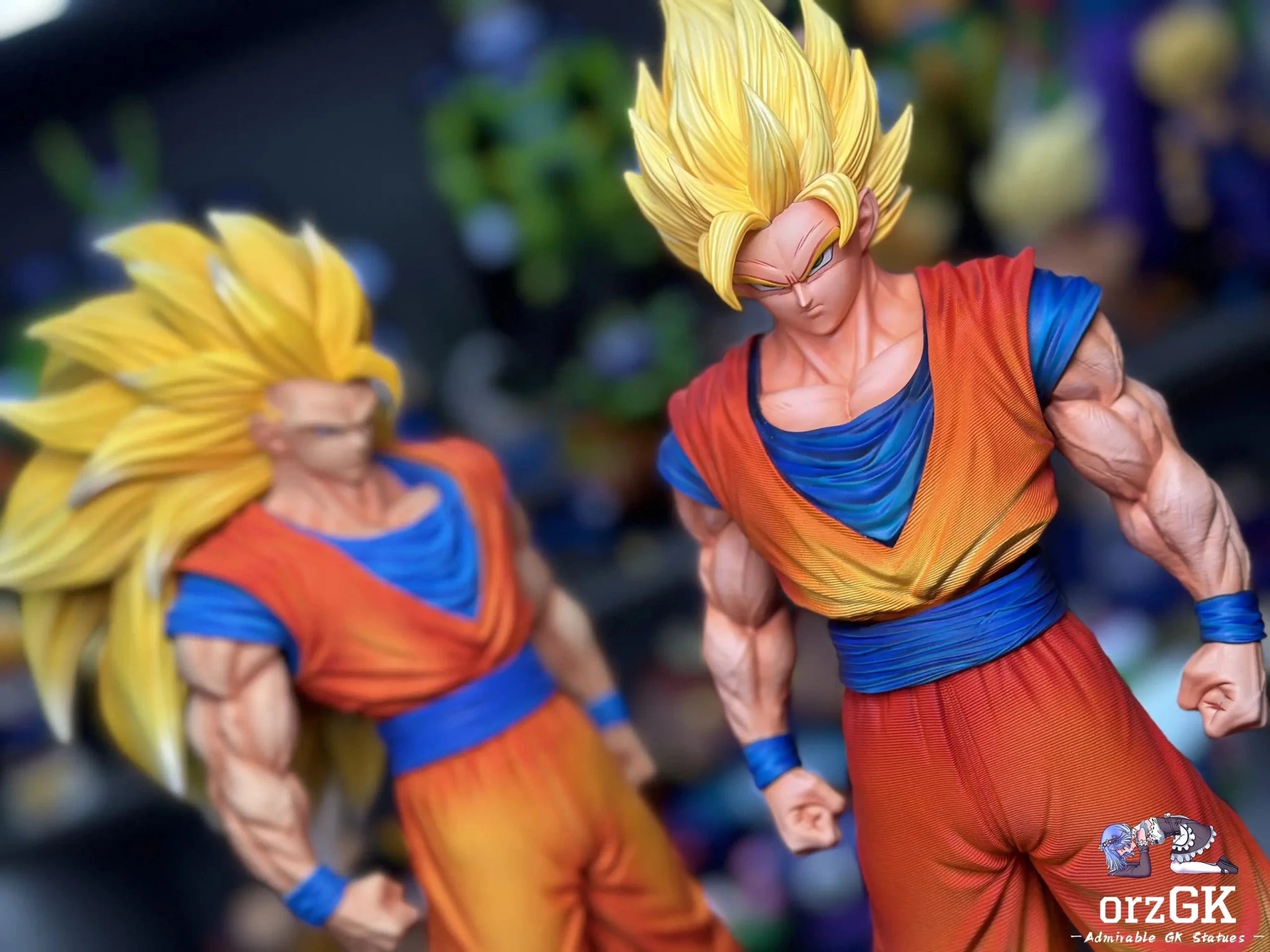XG Studio - Dragon Ball Z Super Saiya 2 Goku resin statue Navy Toys anime figure