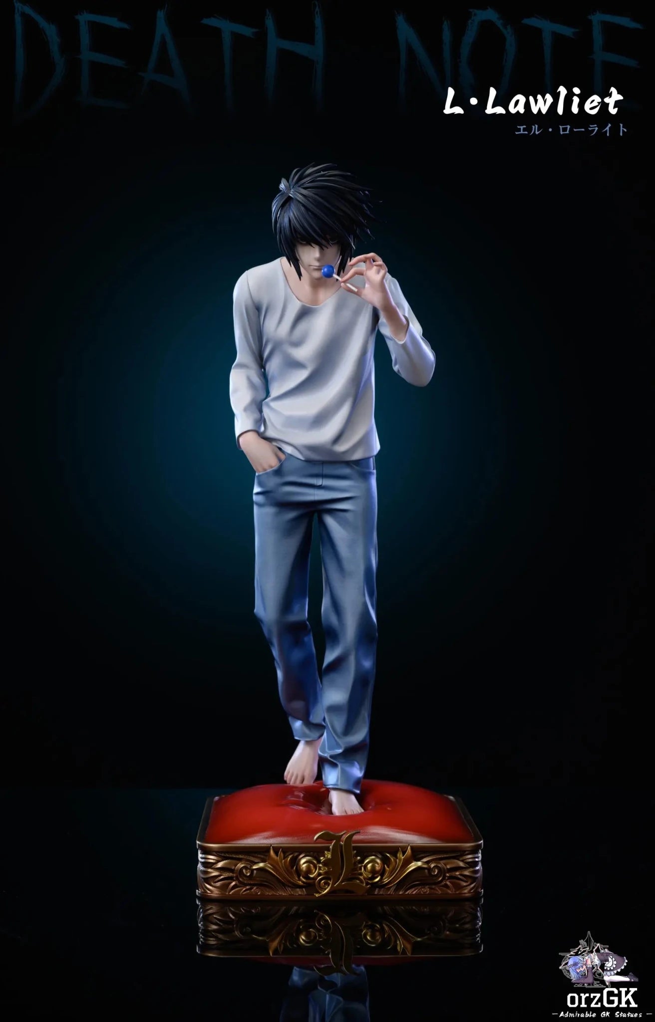 LaoA Studio - Death Note Standing L·Lawliet resin statue Navy Toys anime figure