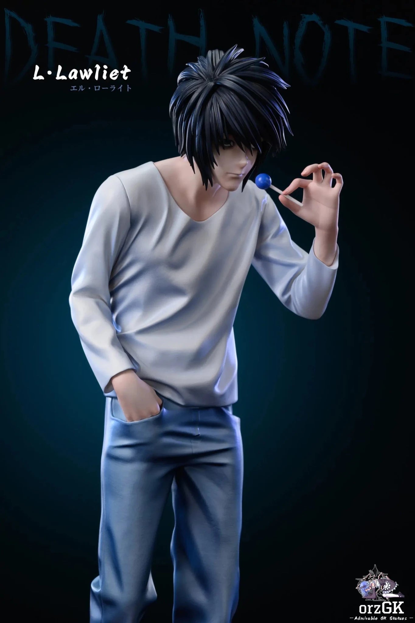 LaoA Studio - Death Note Standing L·Lawliet resin statue Navy Toys anime figure