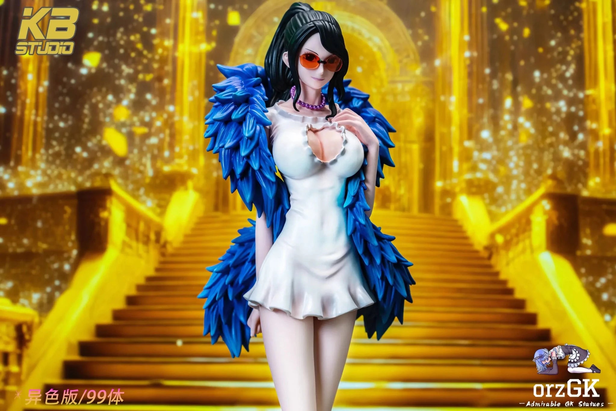 KB Studio - One Piece Golden City Straw Hat Pirates Resonance Series First Robin resin statue Navy Toys anime figure