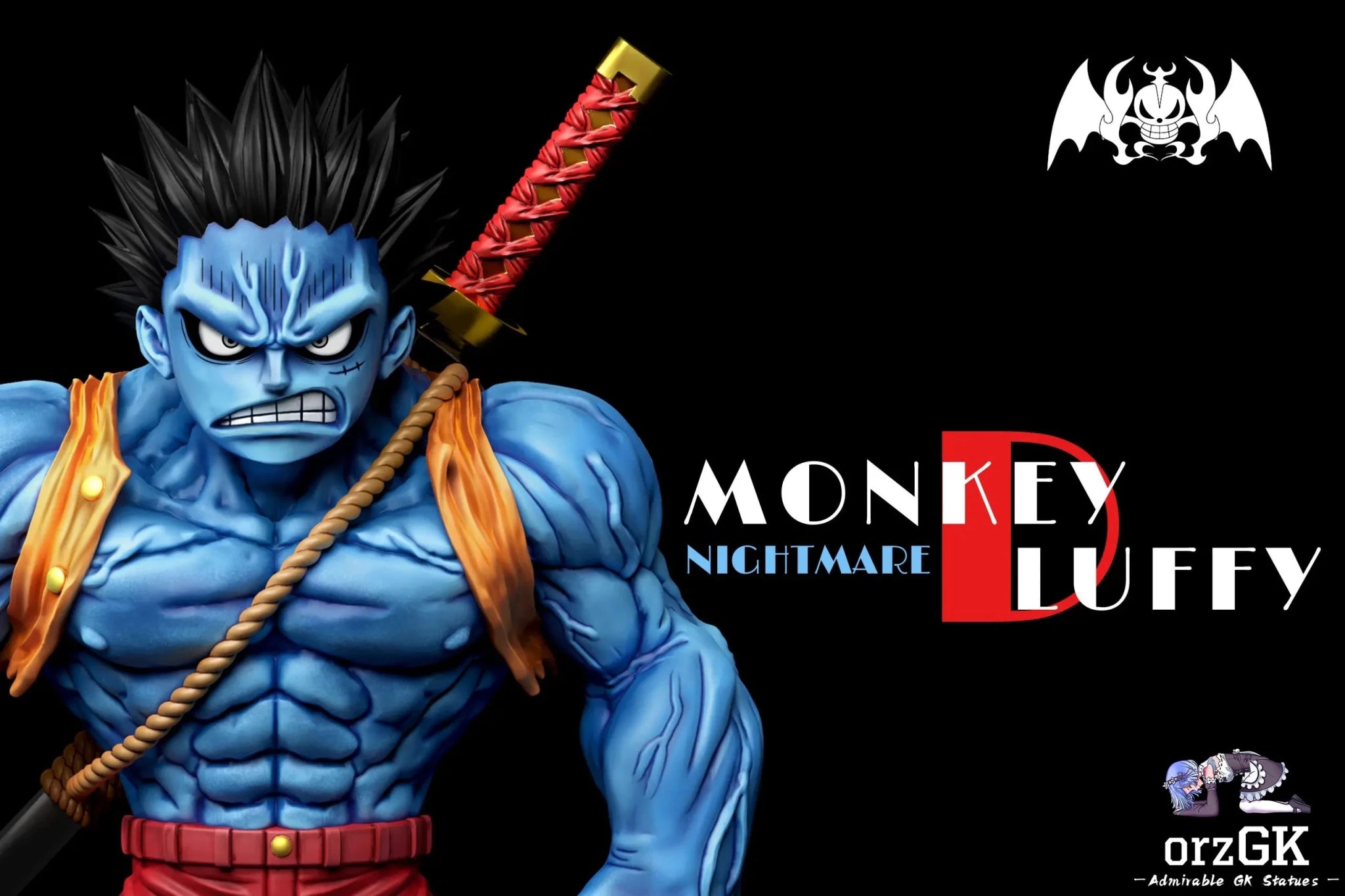 A+ Studio - One Piece Horror Bark Resonance 3rd Edition Nightmare Luffy resin statue Navy Toys anime figure