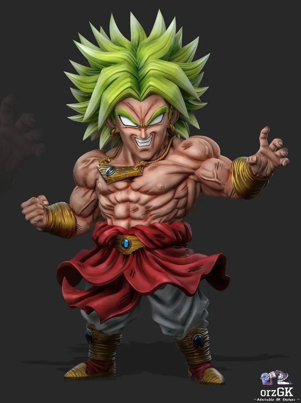 Power Studio - Dragon Ball wcf 1st Broly resin statue Navy Toys anime figure