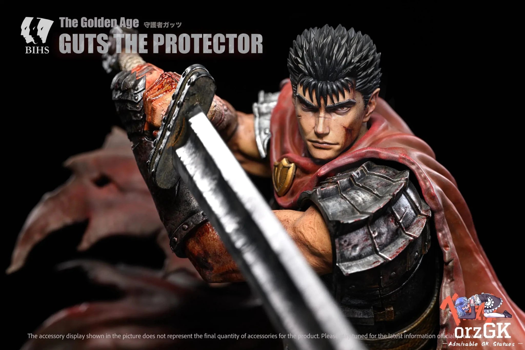 Guts - Berserk 2 Golden Age Chapter Guardian - BIHS Studio resin statue Navy Toys anime figure
