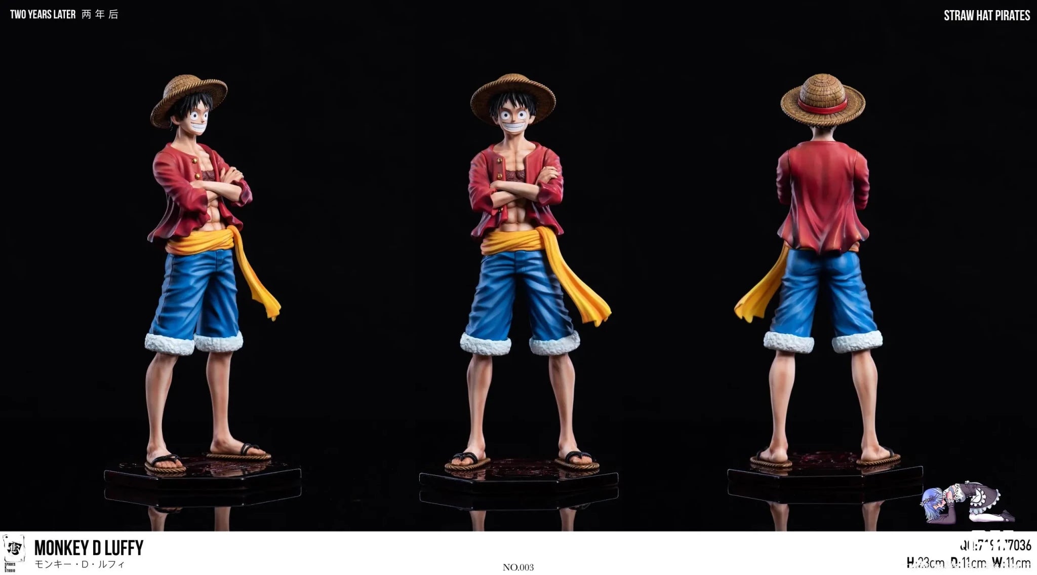 SPADES K Studio - One Piece Straw Hat Resonance Series Third Round All Costumes Project First Round Monkey D. Luffy resin statue Navy Toys anime figure