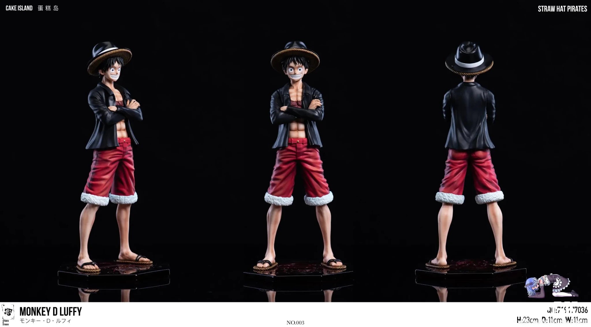 SPADES K Studio - One Piece Straw Hat Resonance Series Third Round All Costumes Project First Round Monkey D. Luffy resin statue Navy Toys anime figure