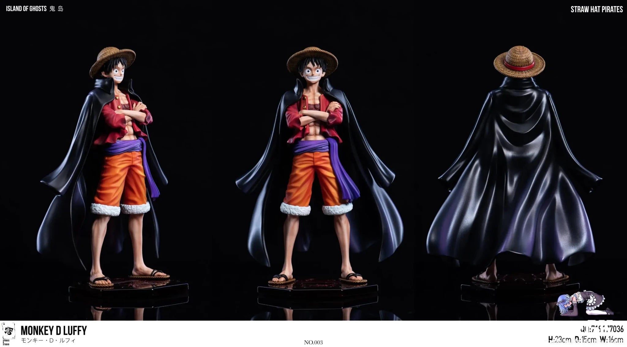 SPADES K Studio - One Piece Straw Hat Resonance Series Third Round All Costumes Project First Round Monkey D. Luffy resin statue Navy Toys anime figure