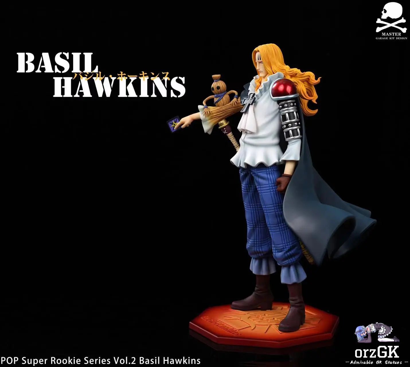 Master Studio - One Piece Supernova Resonance 2nd Episode Hawkins resin statue Navy Toys anime figure