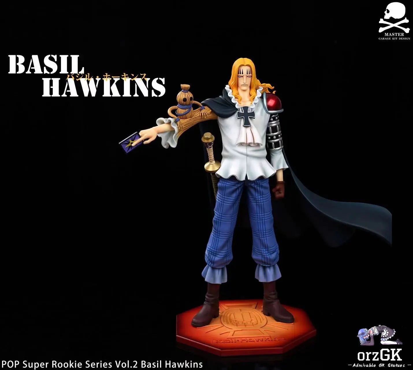 Master Studio - One Piece Supernova Resonance 2nd Episode Hawkins resin statue Navy Toys anime figure