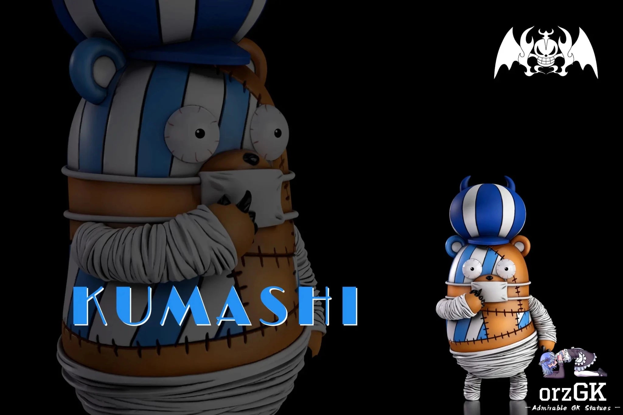 A+ Studio - One Piece Horror Bark Resonance 7th Kumashi resin statue Navy Toys anime figure