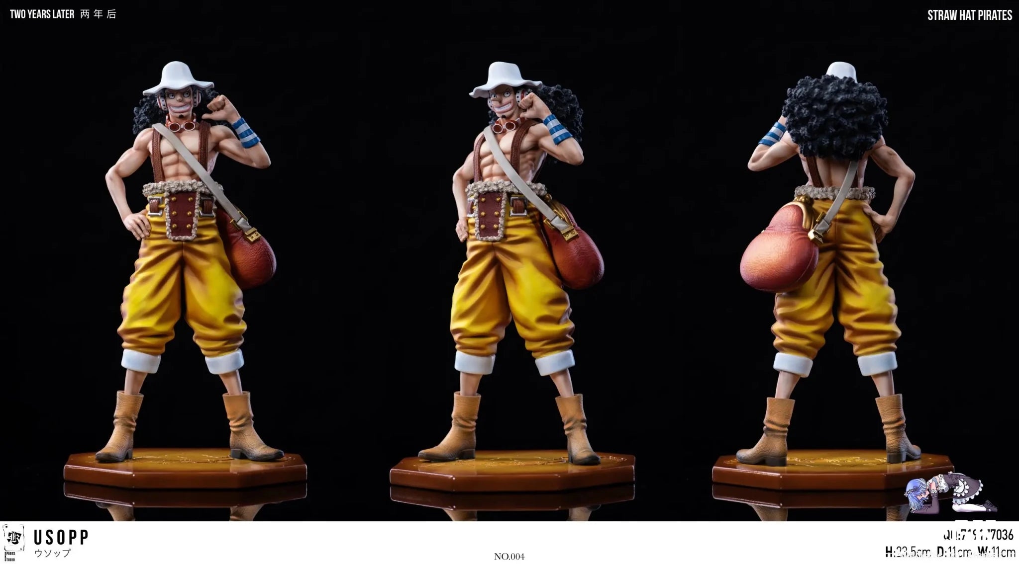 SPADES K Studio - One Piece Straw Hat Resonance Series 4th Episode Usopp resin statue Navy Toys anime figure