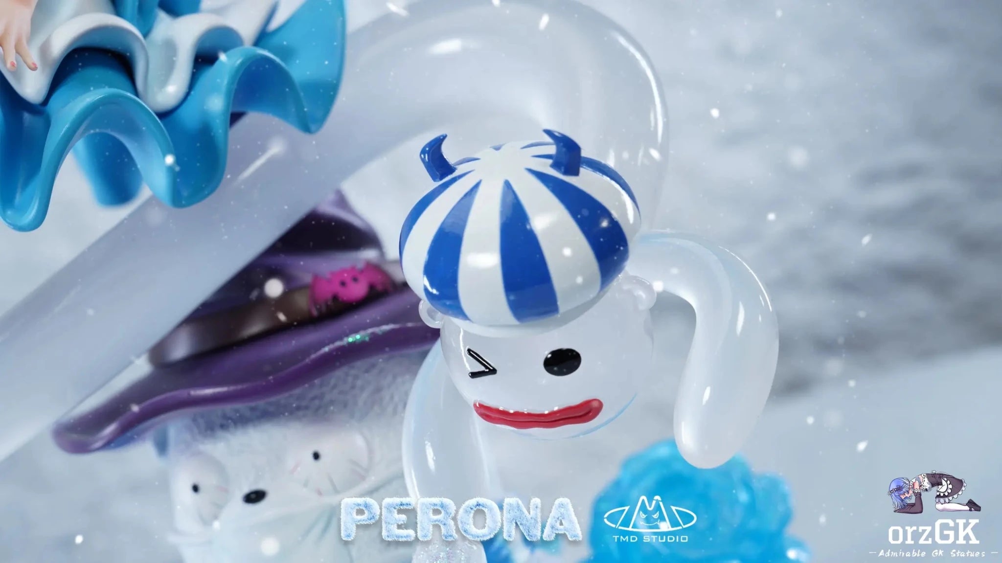 Toy's my dream Studio - One Piece ICE Perona Searching for Moria resin statue Navy Toys anime figure