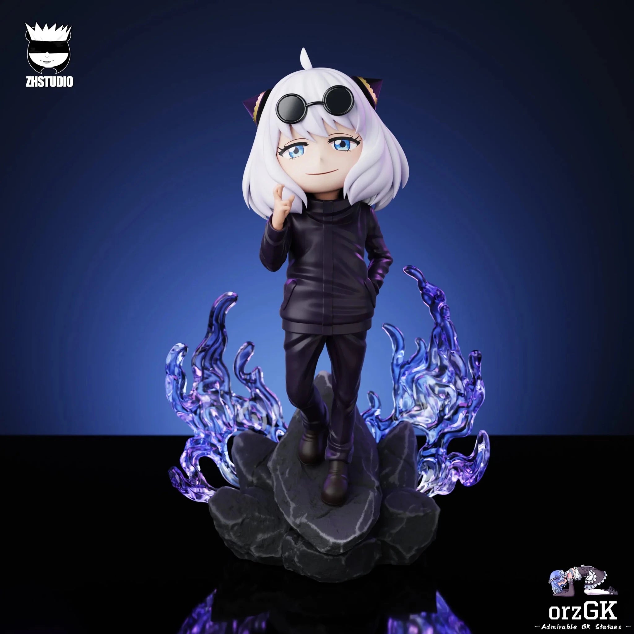 ZH Studio - Spy x Family Anya Forger Cos Gojo Satoru resin statue Navy Toys anime figure