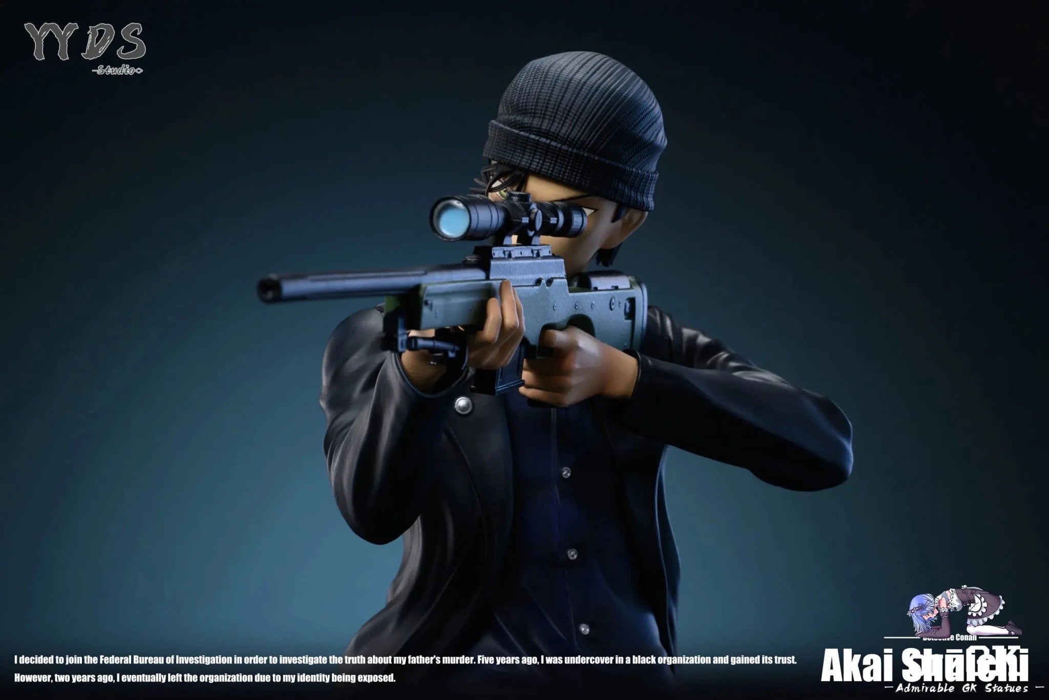 YYDS Studio - Detective Conan Raising Gun Series 4th Akai Shūichi resin statue Navy Toys anime figure