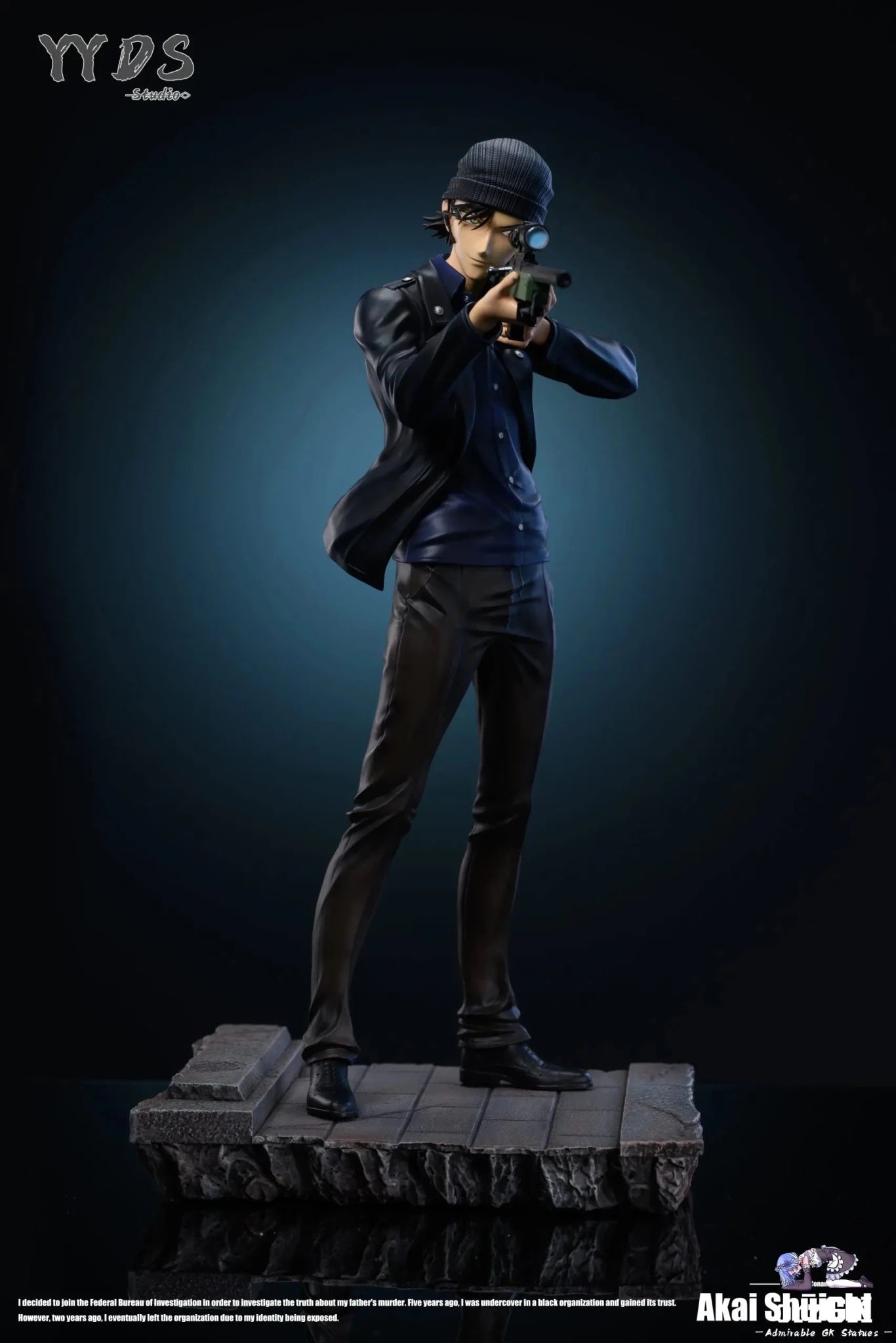 YYDS Studio - Detective Conan Raising Gun Series 4th Akai Shūichi resin statue Navy Toys anime figure