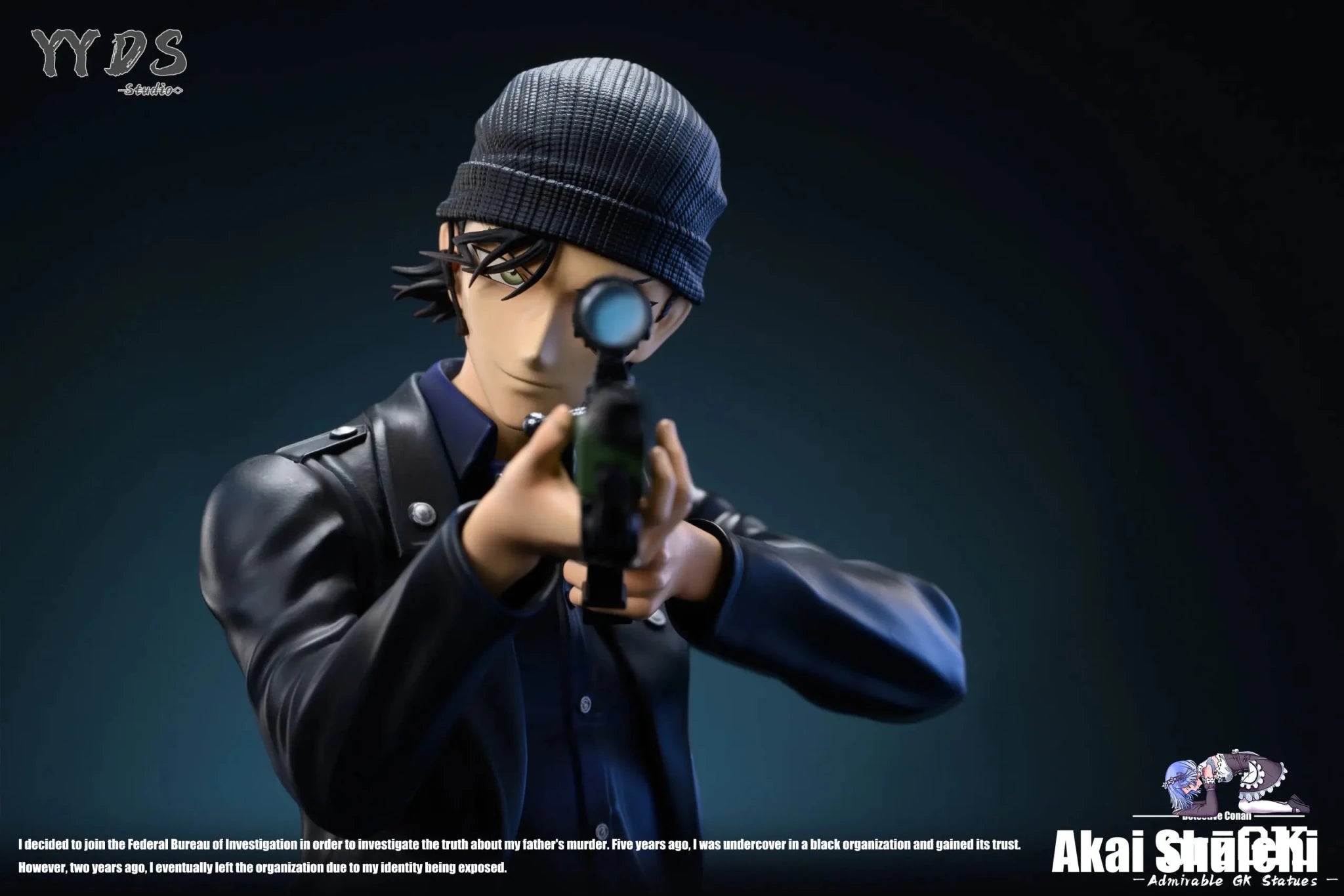 YYDS Studio - Detective Conan Raising Gun Series 4th Akai Shūichi resin statue Navy Toys anime figure