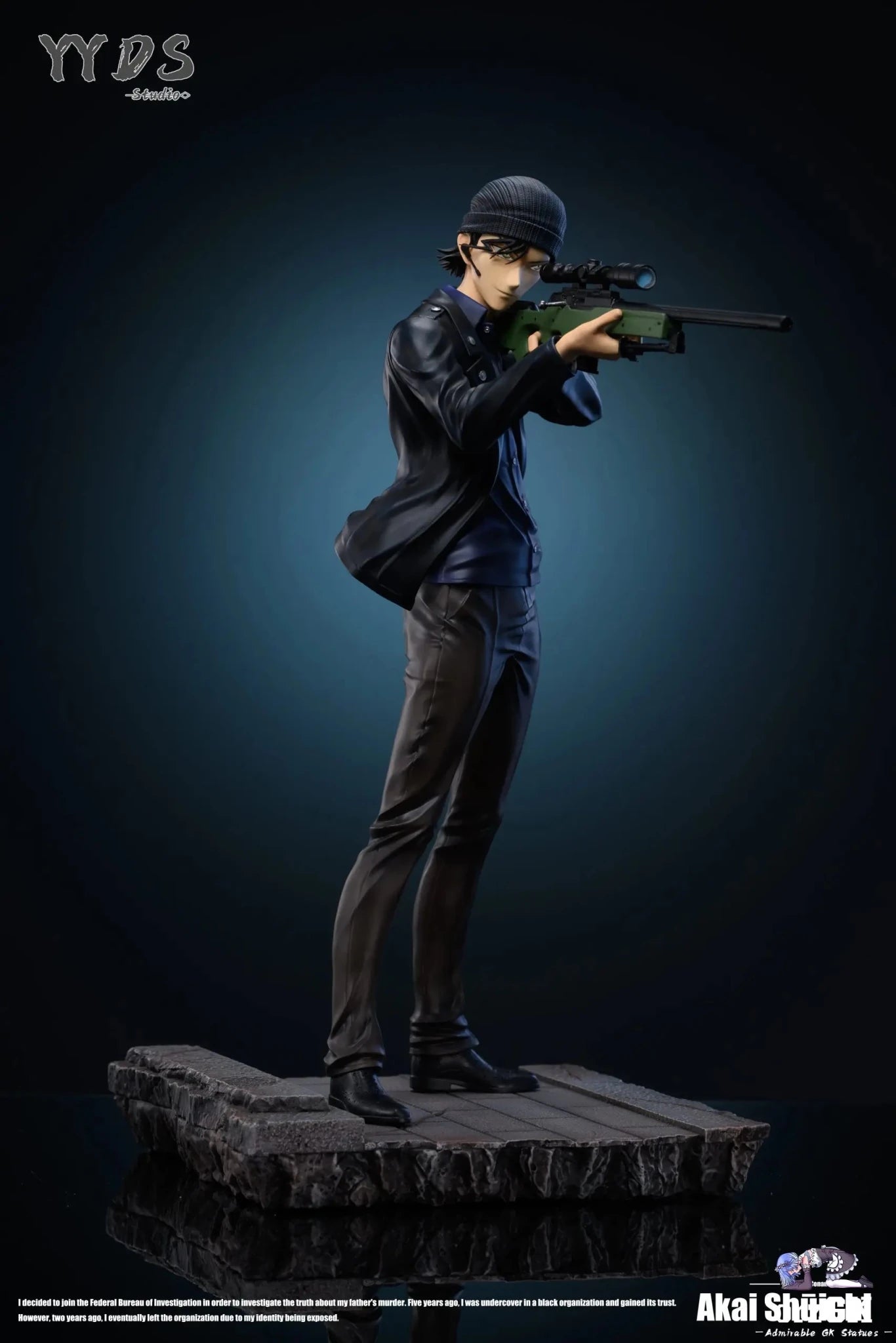 YYDS Studio - Detective Conan Raising Gun Series 4th Akai Shūichi resin statue Navy Toys anime figure