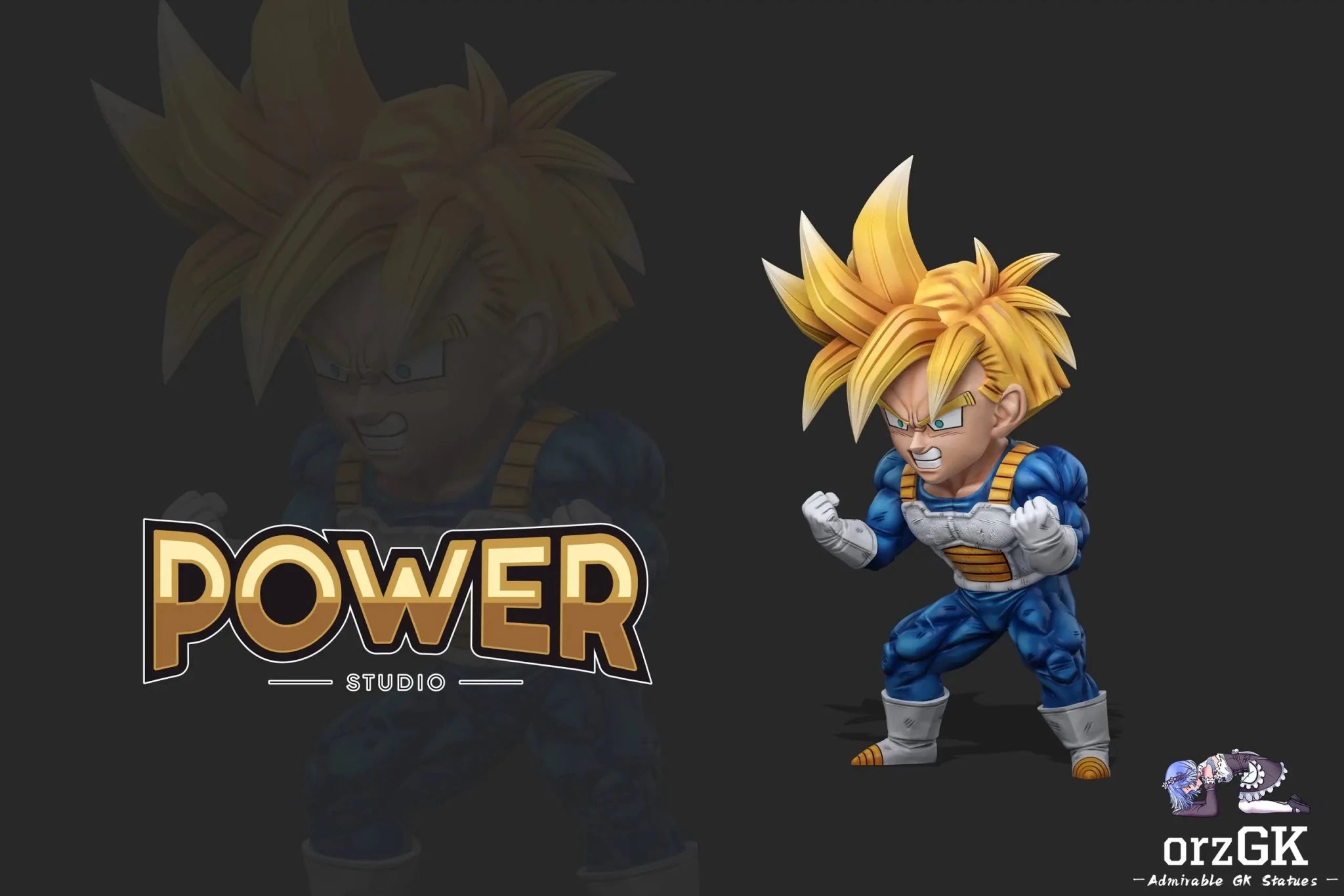 Power Studio - Dragon Ball Wcf Muscle Gohan resin statue Navy Toys anime figure
