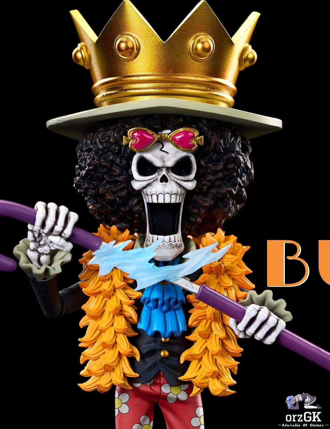 A+ Studio - One Piece Fish - Man Island Project Straw Hat Pirates Brook resin statue Navy Toys anime figure