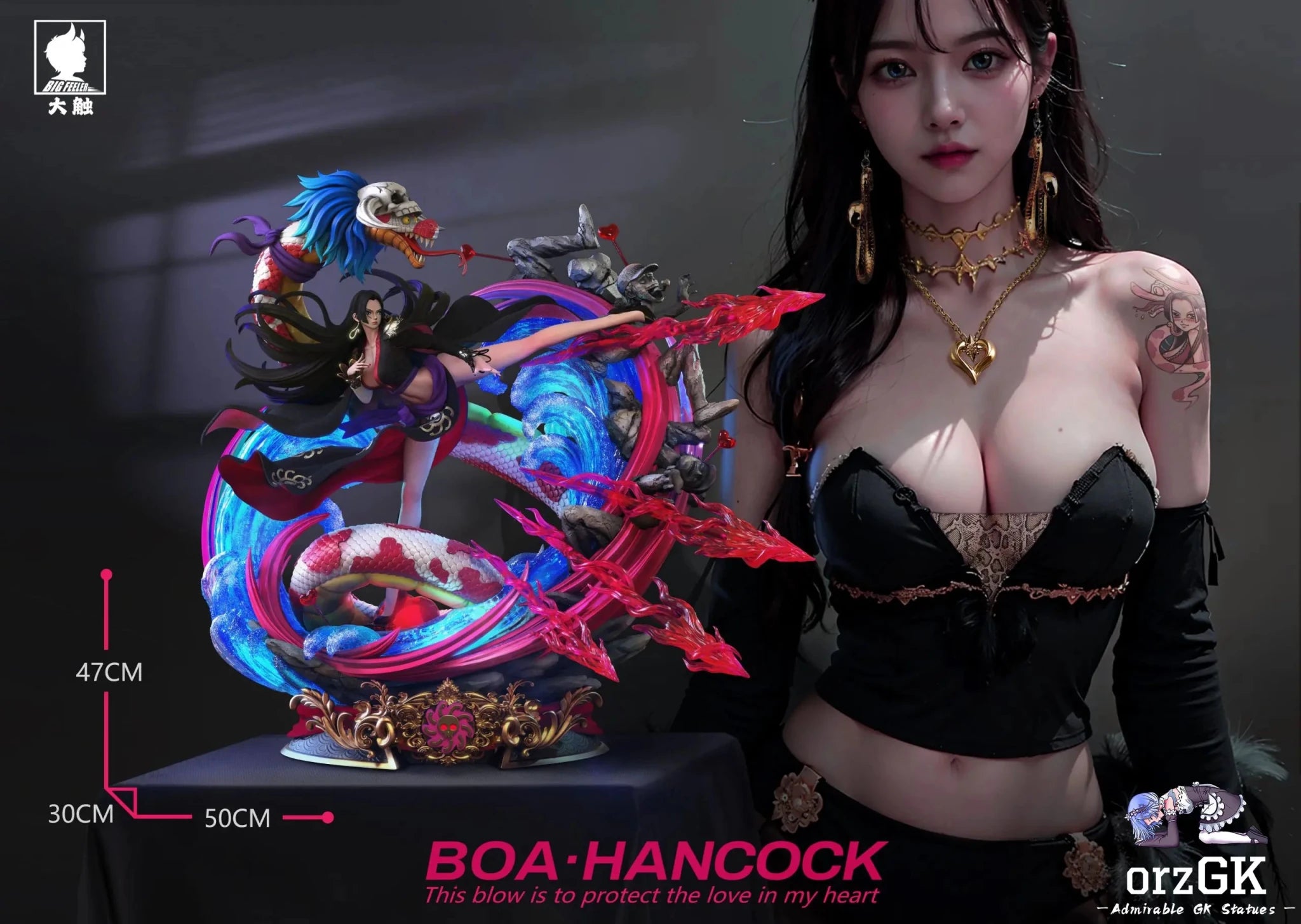Big Feeler Studio - One Piece Series 2nd Movie Version Boa Hancock resin statue Navy Toys anime figure
