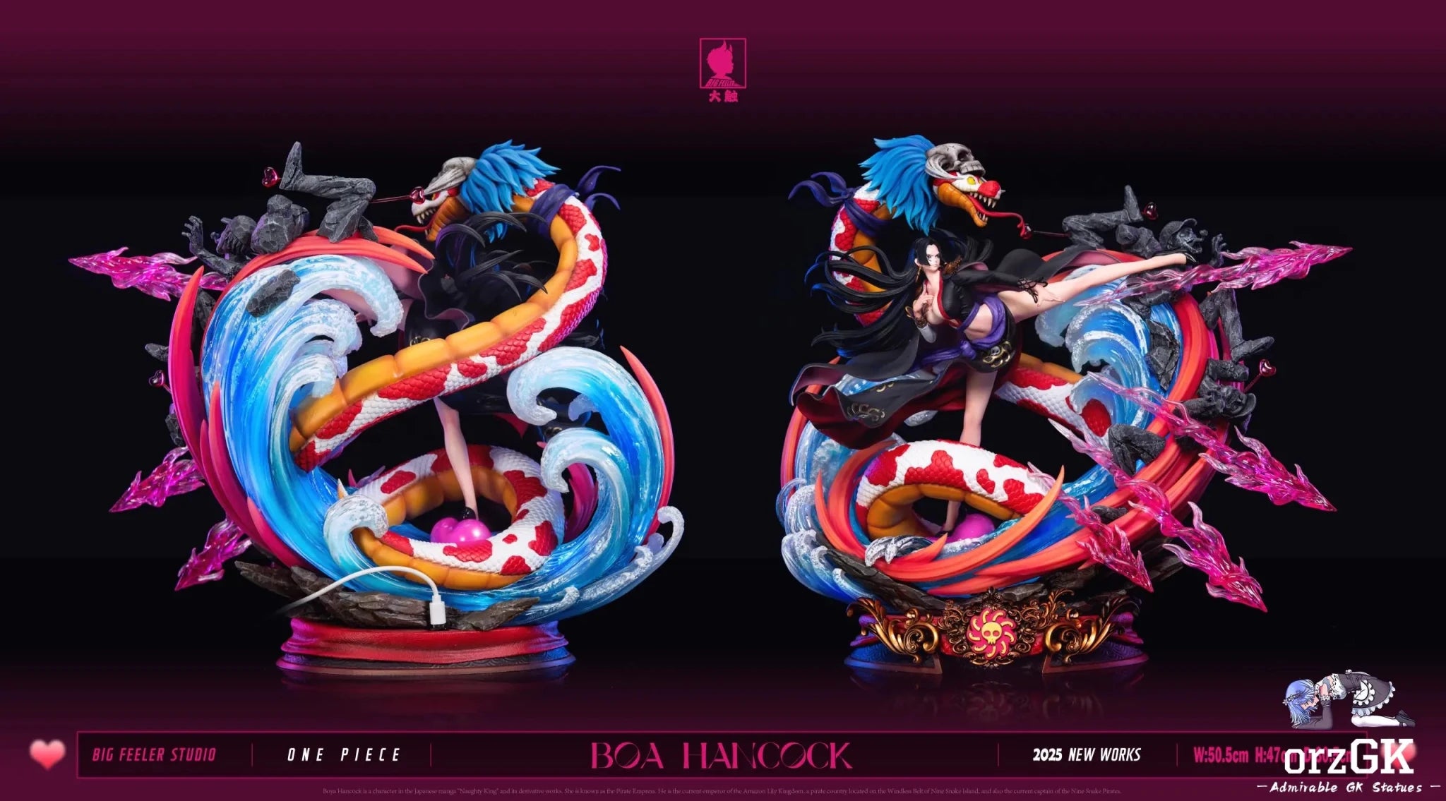 Big Feeler Studio - One Piece Series 2nd Movie Version Boa Hancock resin statue Navy Toys anime figure