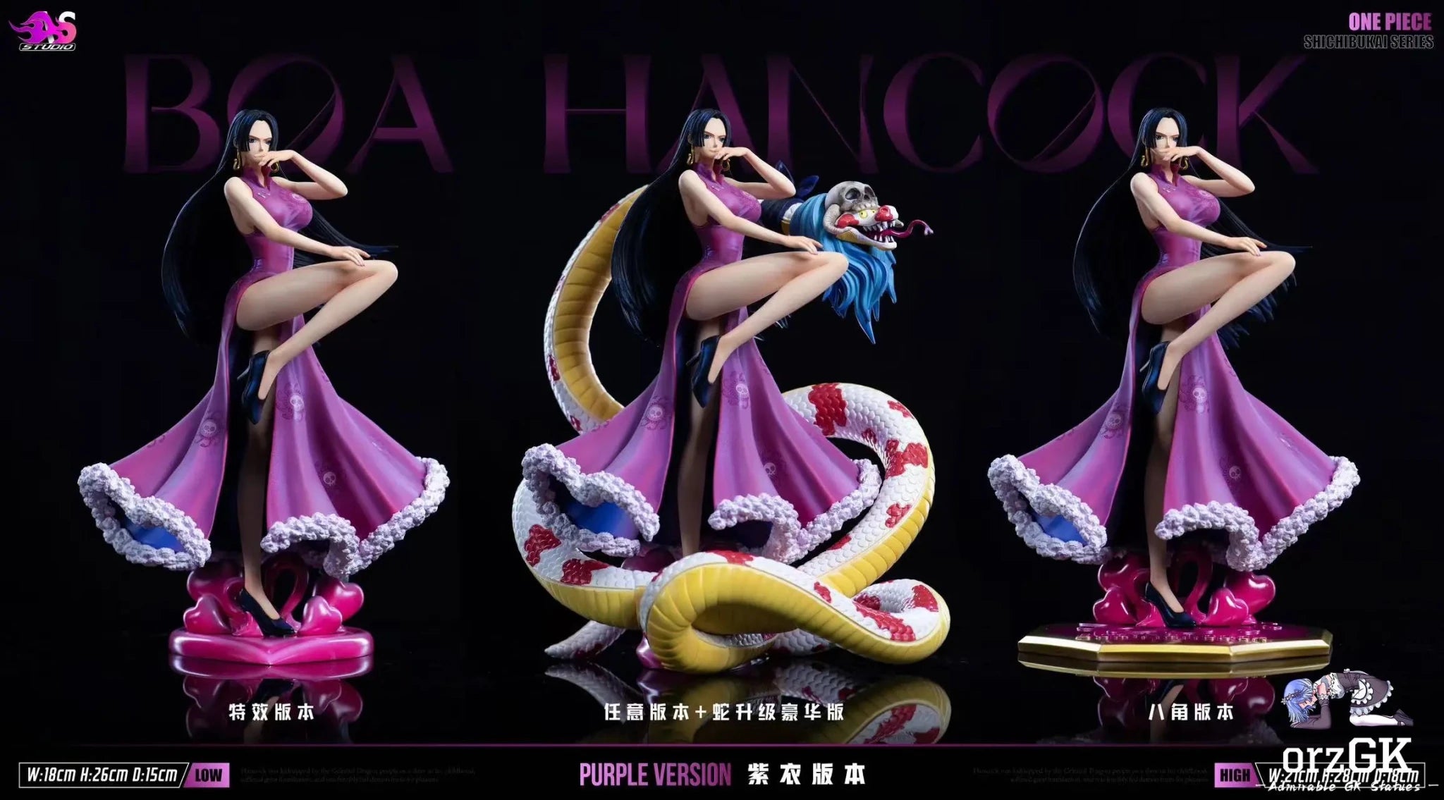 AS Studio - One Piece Shichibukai Boa Hancock resin statue Navy Toys anime figure