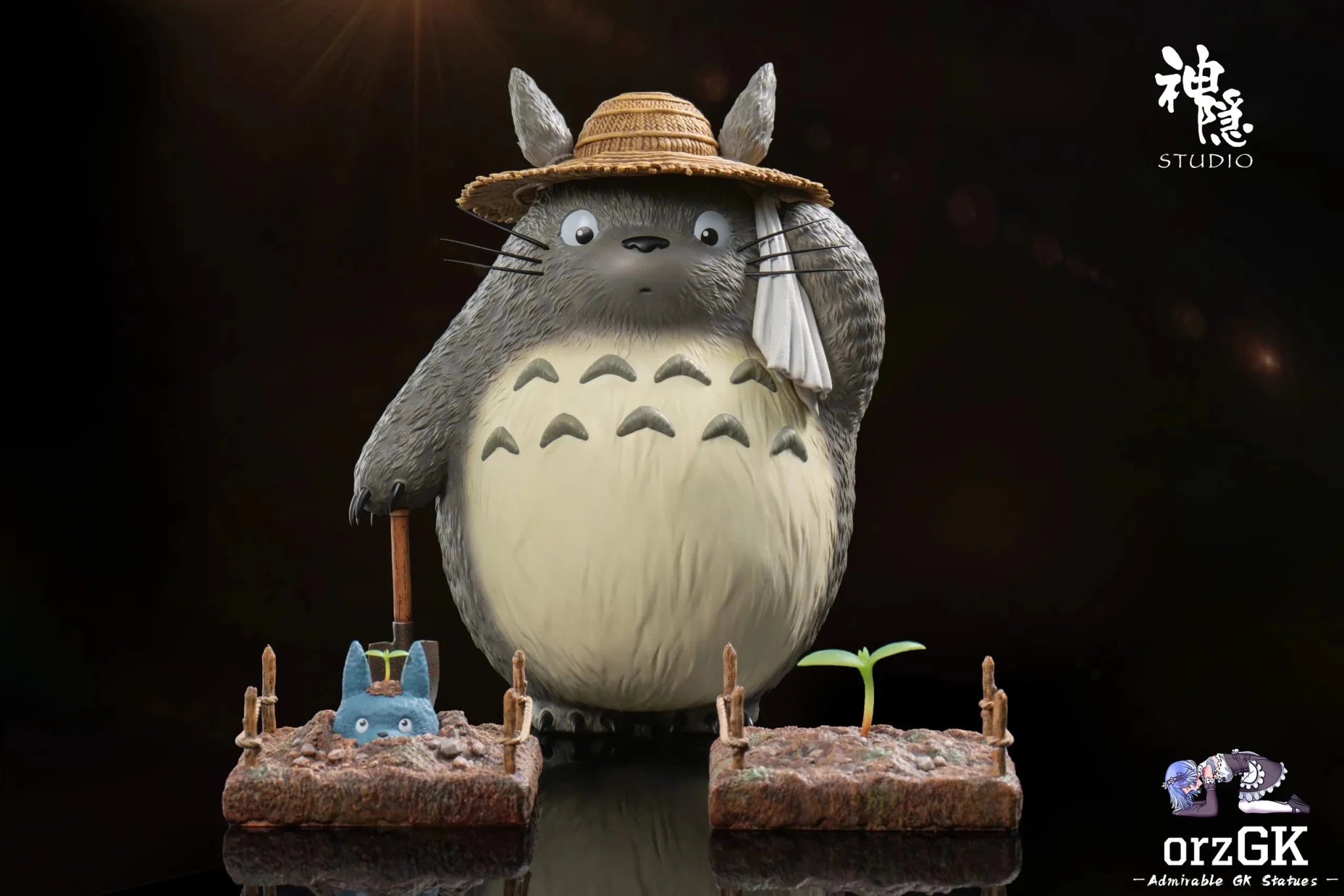 Shen Yin Studio - Encounter Series Farmer Totoro resin statue Navy Toys anime figure