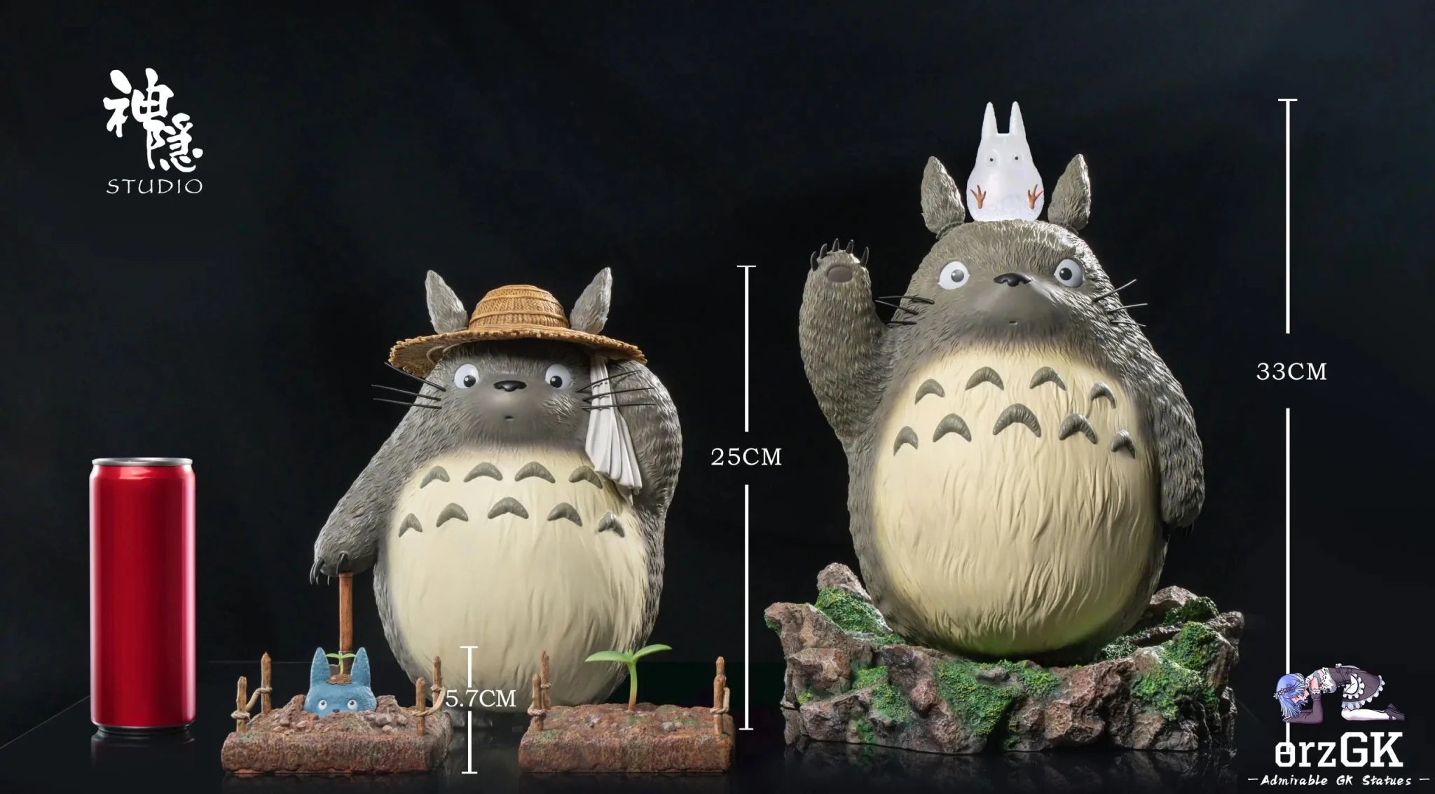 Shen Yin Studio - Encounter Series Farmer Totoro resin statue Navy Toys anime figure