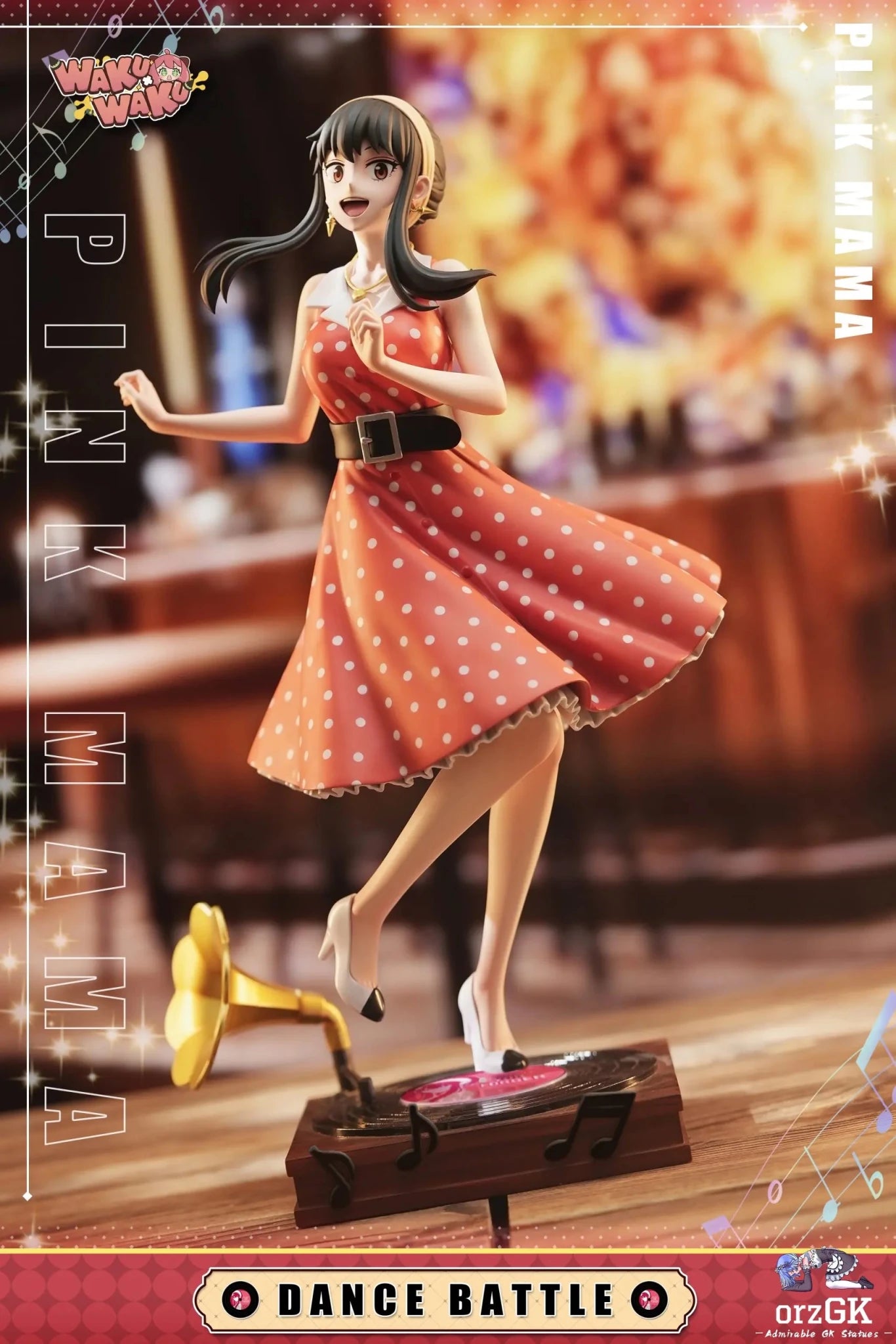 WakuWaku Studio - Spy x Family Phonograph Mom Yor Forger resin statue Navy Toys anime figure