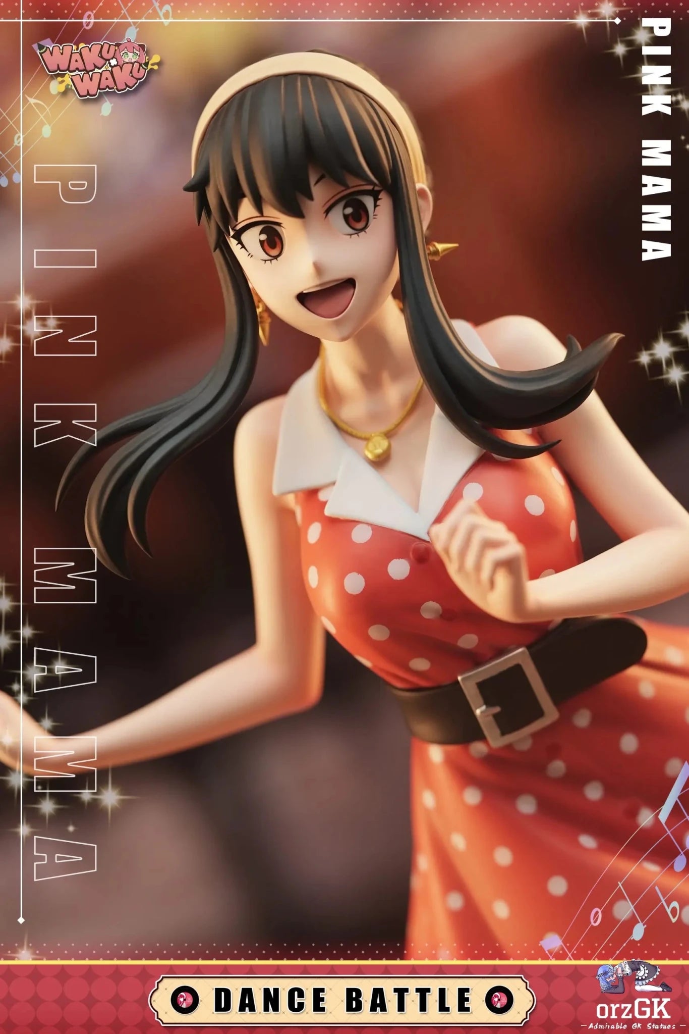 WakuWaku Studio - Spy x Family Phonograph Mom Yor Forger resin statue Navy Toys anime figure