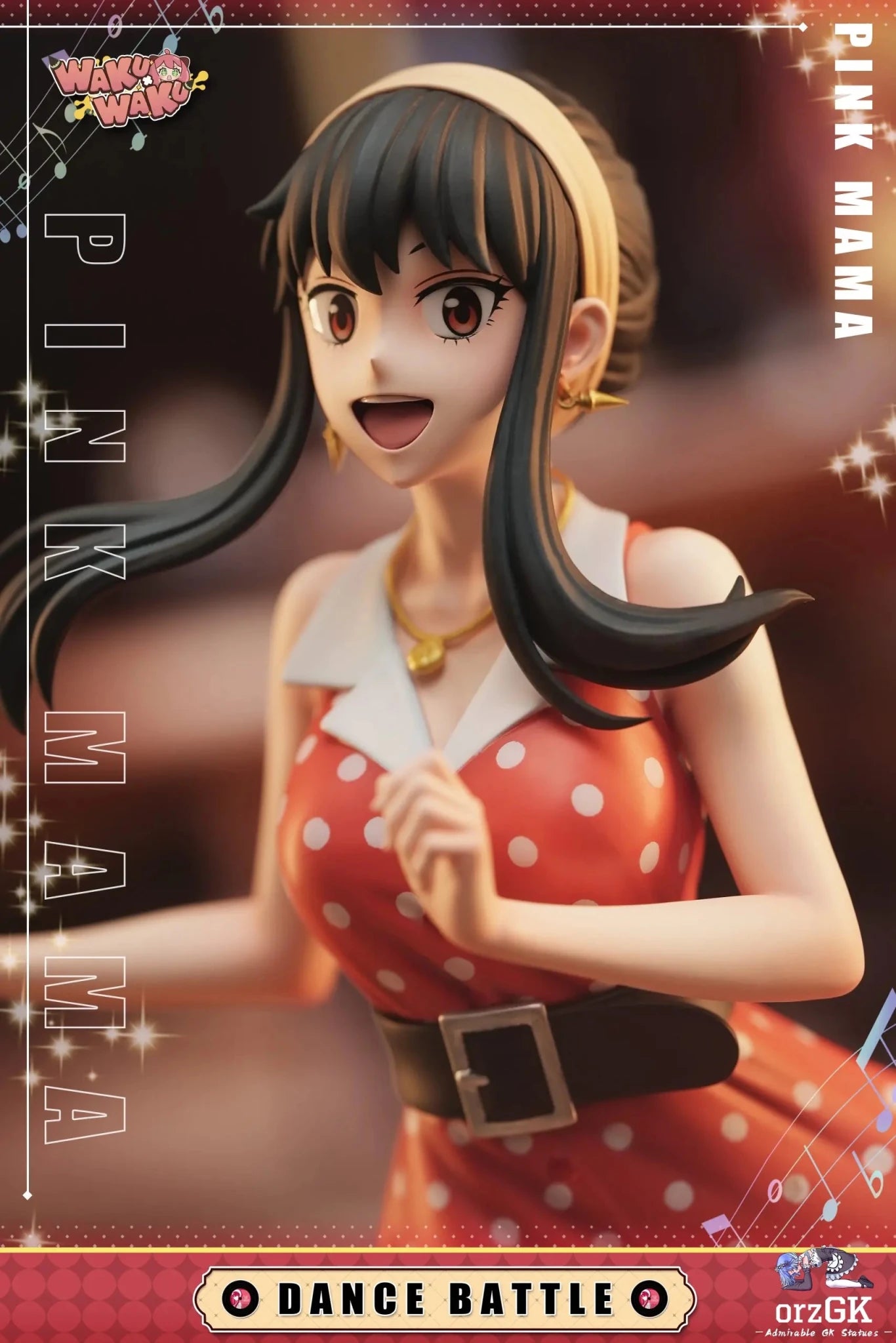 WakuWaku Studio - Spy x Family Phonograph Mom Yor Forger resin statue Navy Toys anime figure