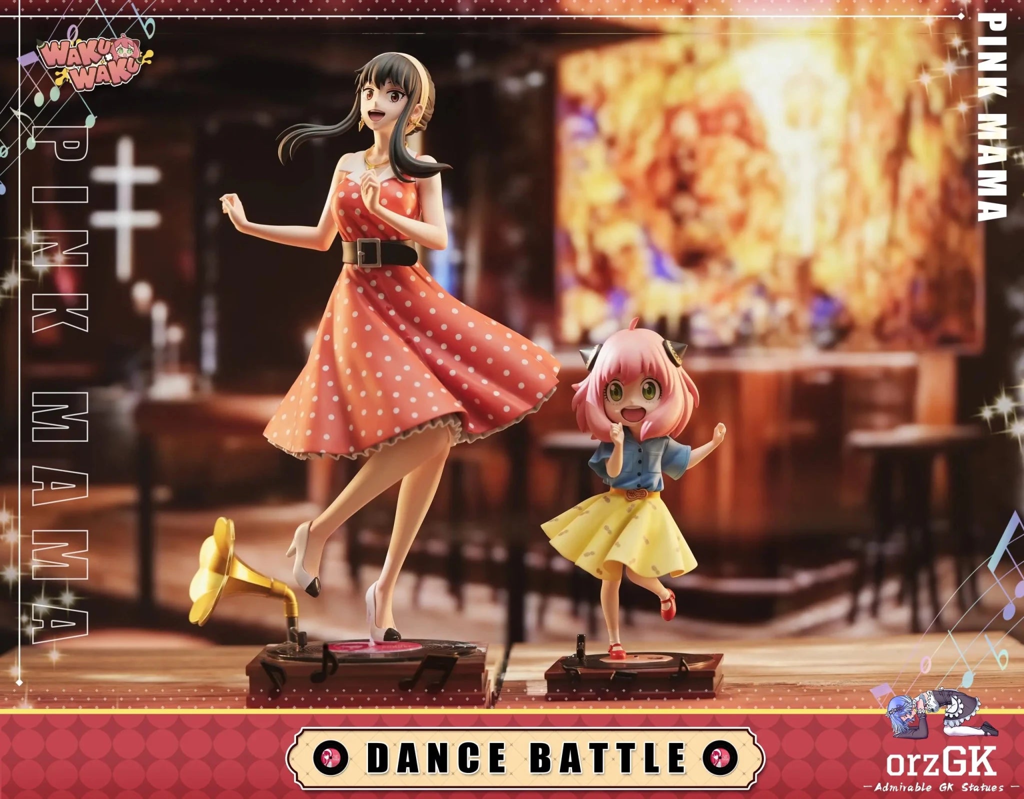 WakuWaku Studio - Spy x Family Phonograph Mom Yor Forger resin statue Navy Toys anime figure