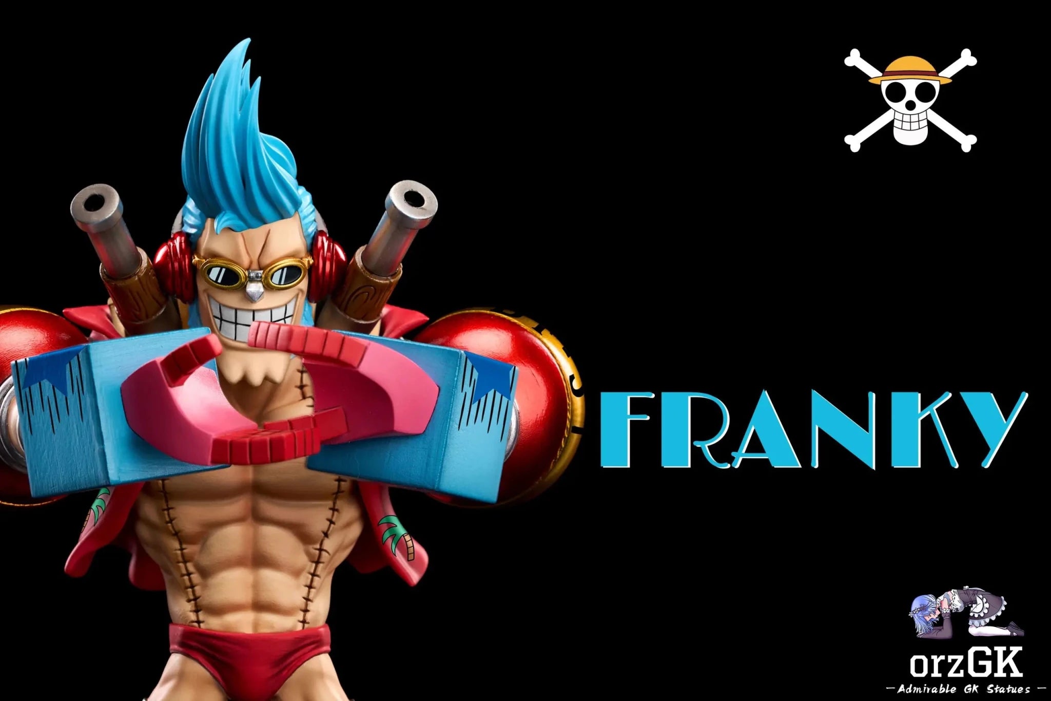 A+ Studio - One Piece Fish - Man Island Project Straw Hat Pirates Franky resin statue Navy Toys anime figure