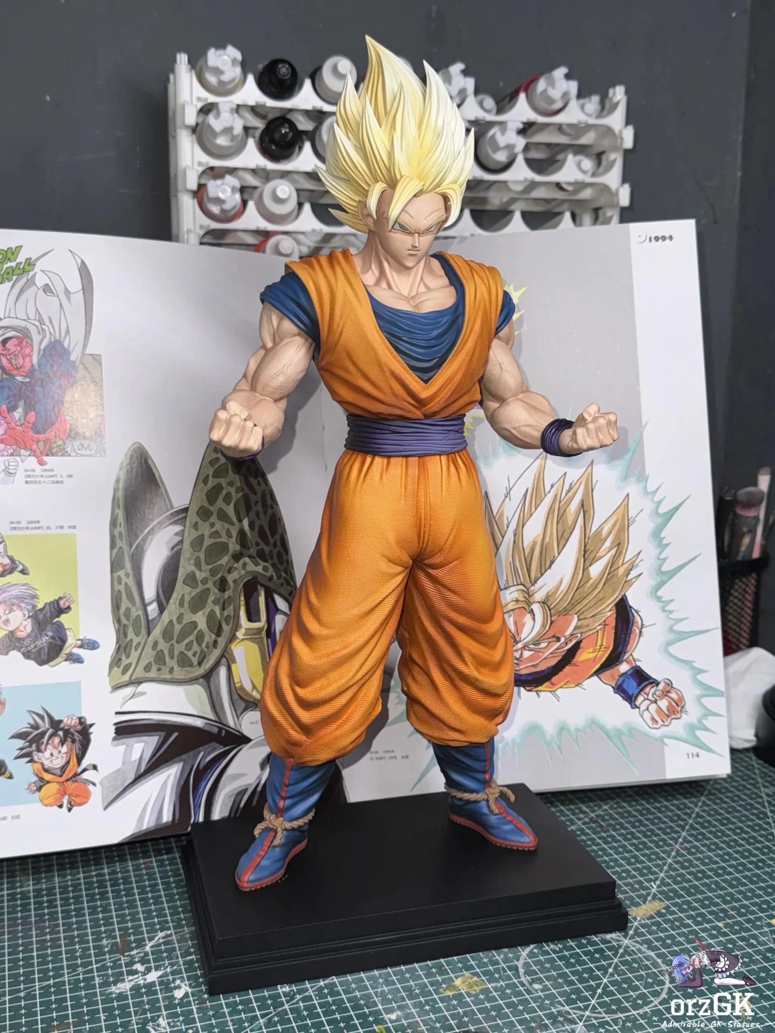 XG Studio - Dragon Ball Z Super Saiya 2 Goku resin statue Navy Toys anime figure