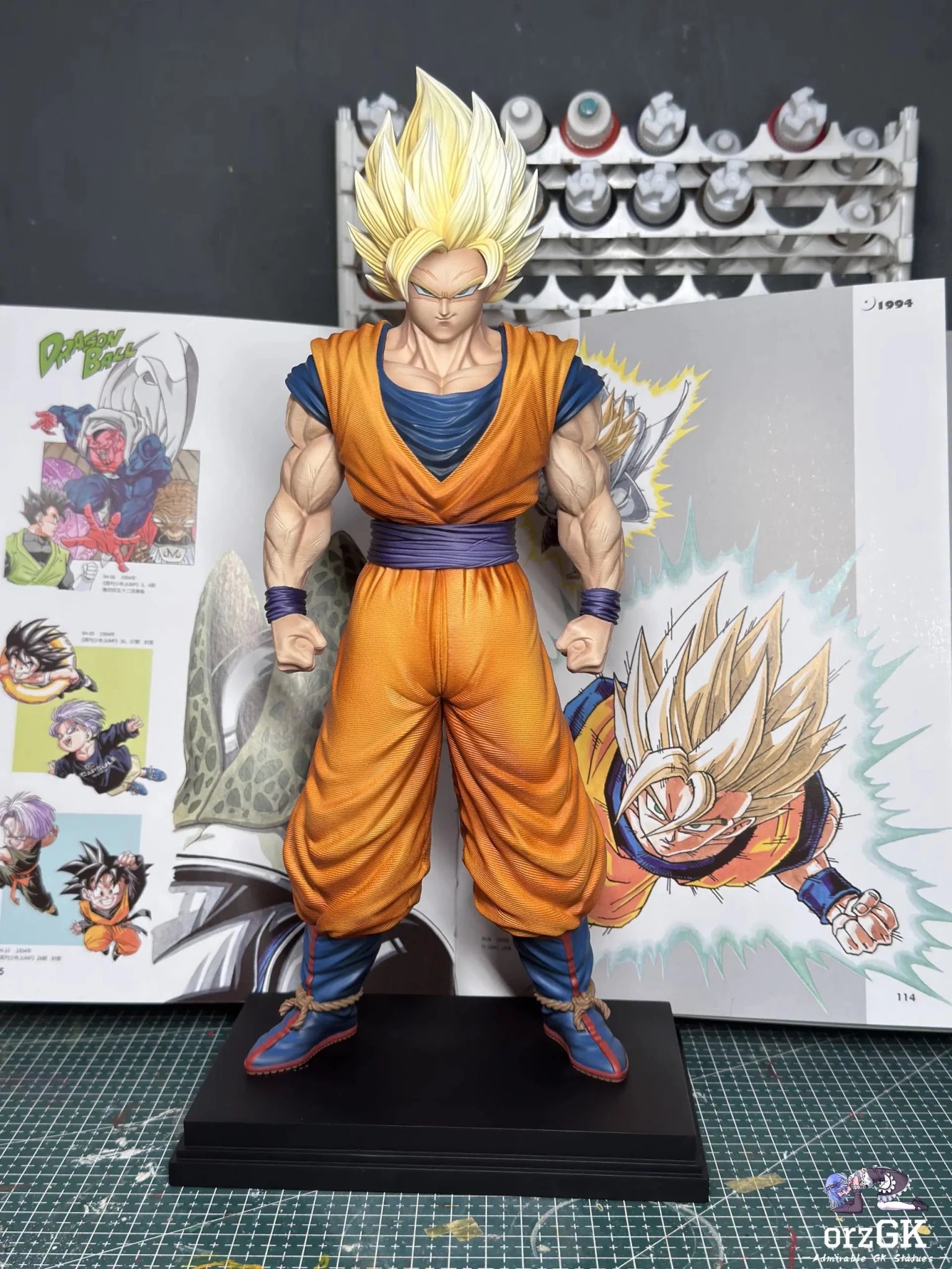XG Studio - Dragon Ball Z Super Saiya 2 Goku resin statue Navy Toys anime figure