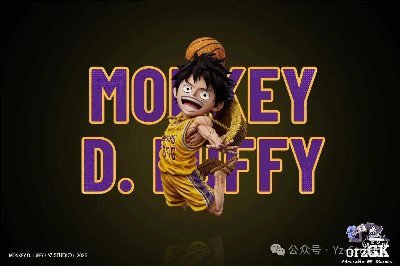 Yz Studio - One Piece Purple Gold Dream Team 1st Round Purple Gold Luffy resin statue Navy Toys anime figure