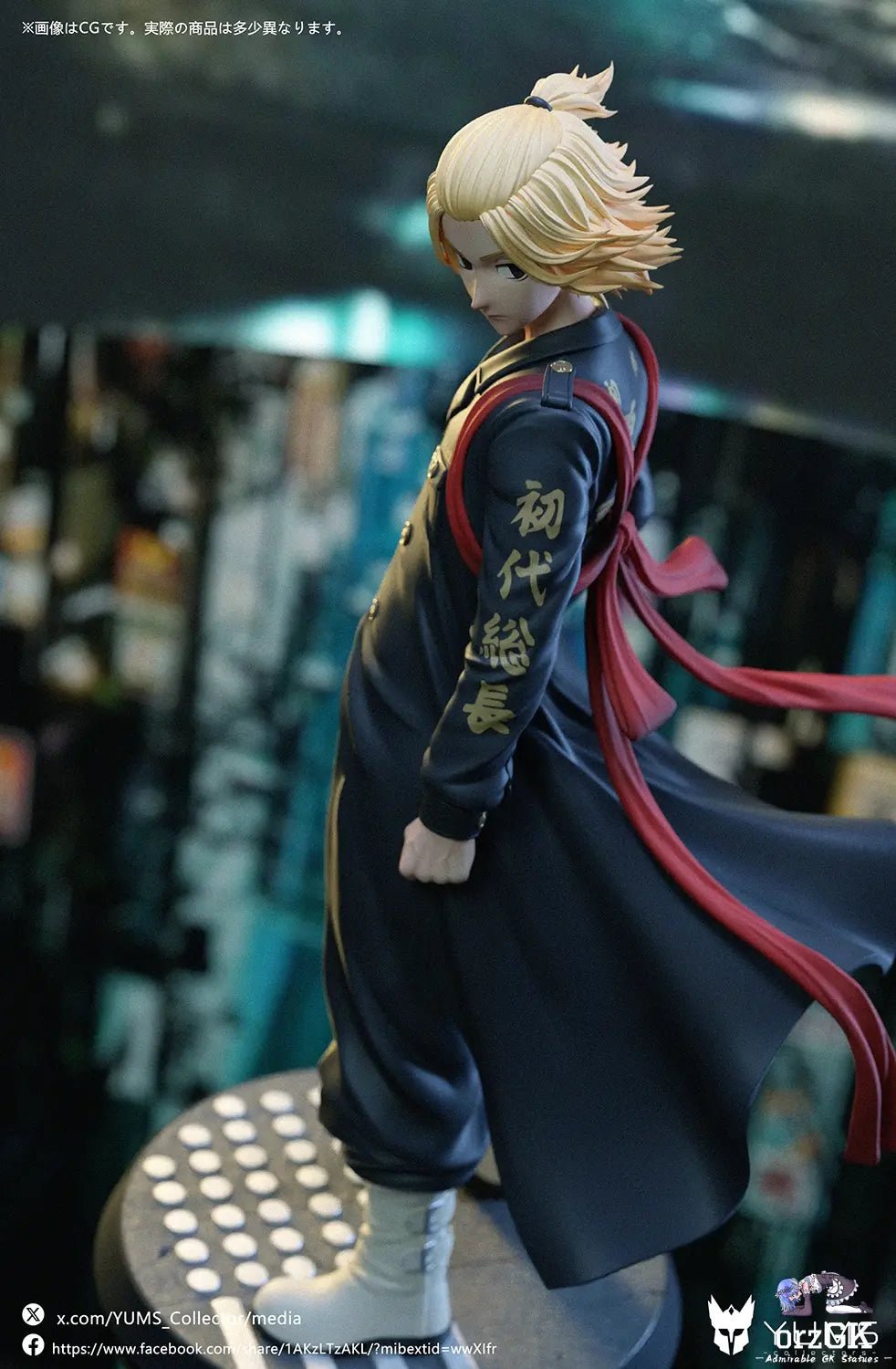 YUMS - Collectors Studio - Tokyo Revengers Mikey Manjiro Sano resin statue Navy Toys anime figure