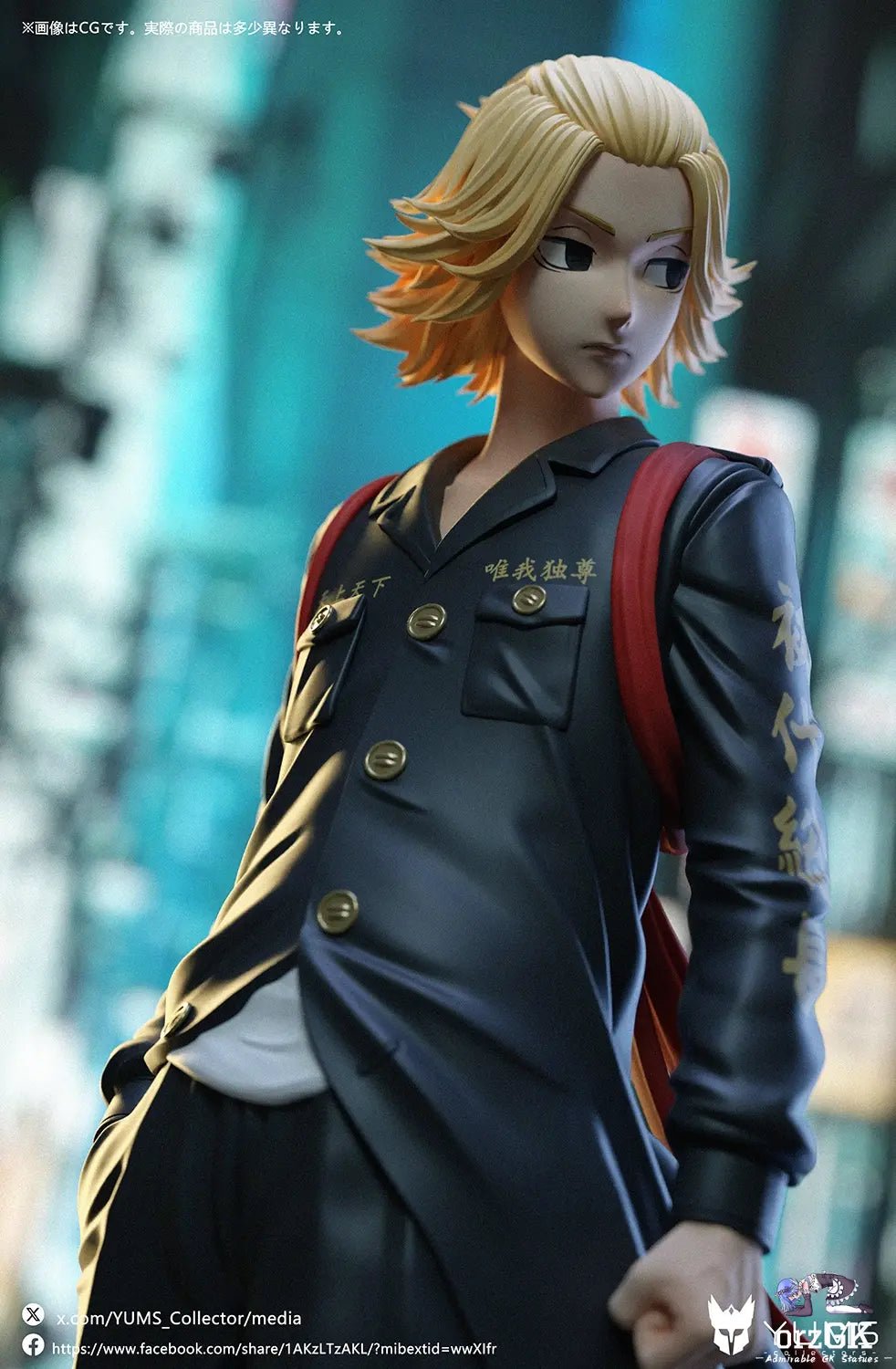 YUMS - Collectors Studio - Tokyo Revengers Mikey Manjiro Sano resin statue Navy Toys anime figure