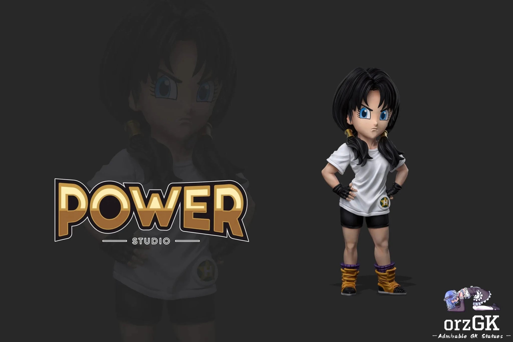 Power Studio - Dragon Ball Buu Episode 1 Videl resin statue Navy Toys anime figure