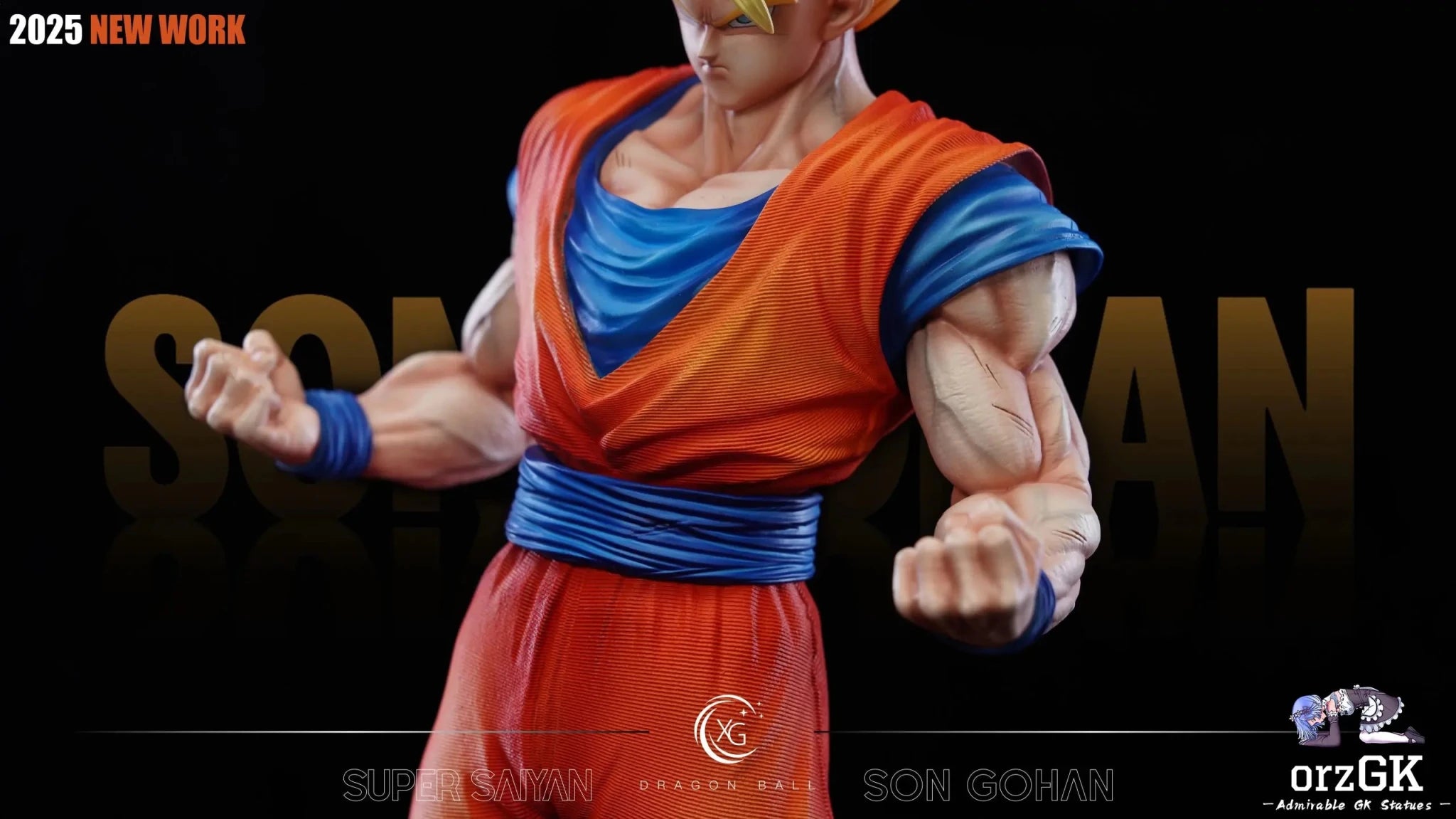 XG Studio - Dragon Ball Super Saiyan 2 Gohan & Mysterious Gohan resin statue Navy Toys anime figure