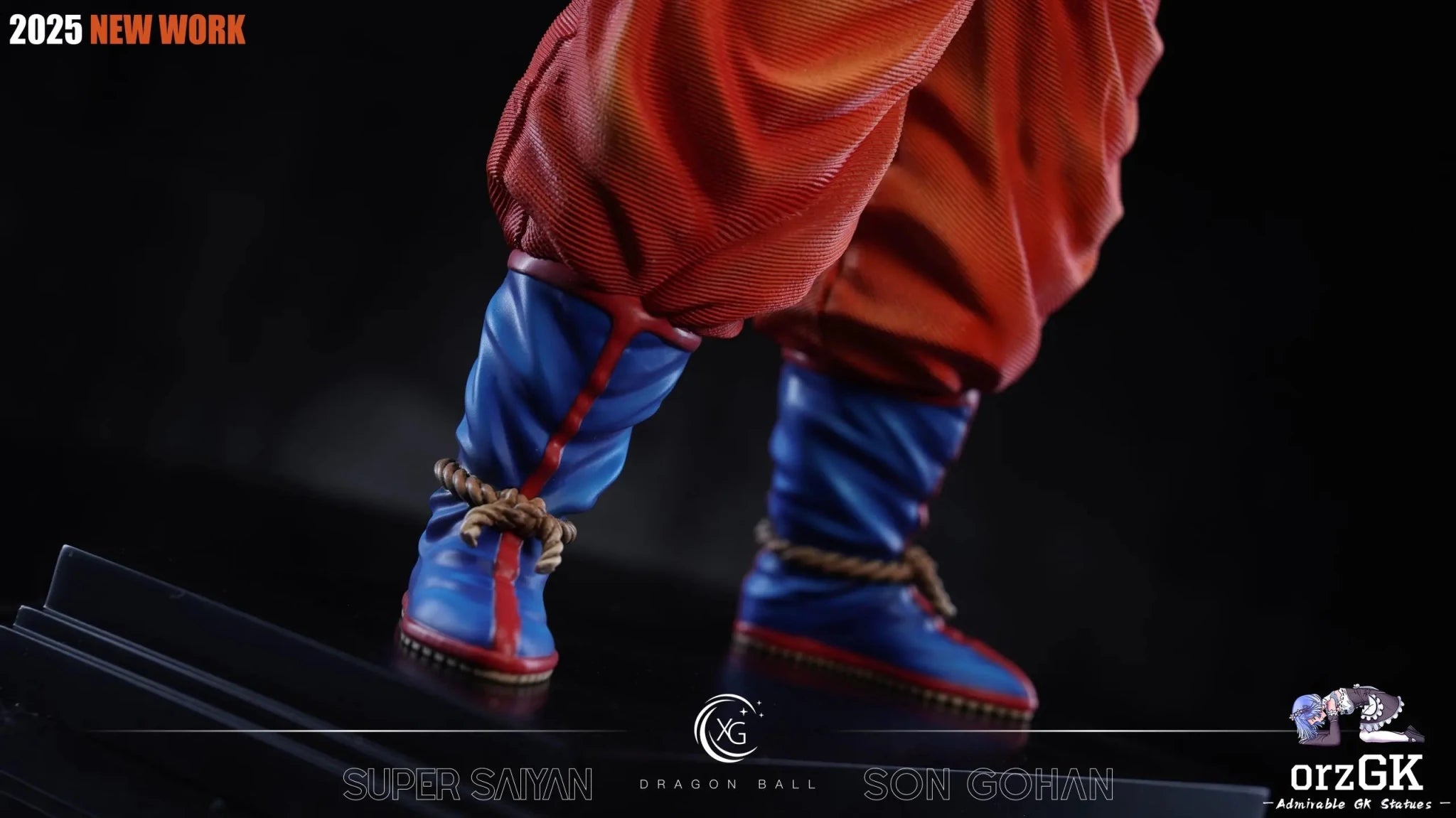 XG Studio - Dragon Ball Super Saiyan 2 Gohan & Mysterious Gohan resin statue Navy Toys anime figure