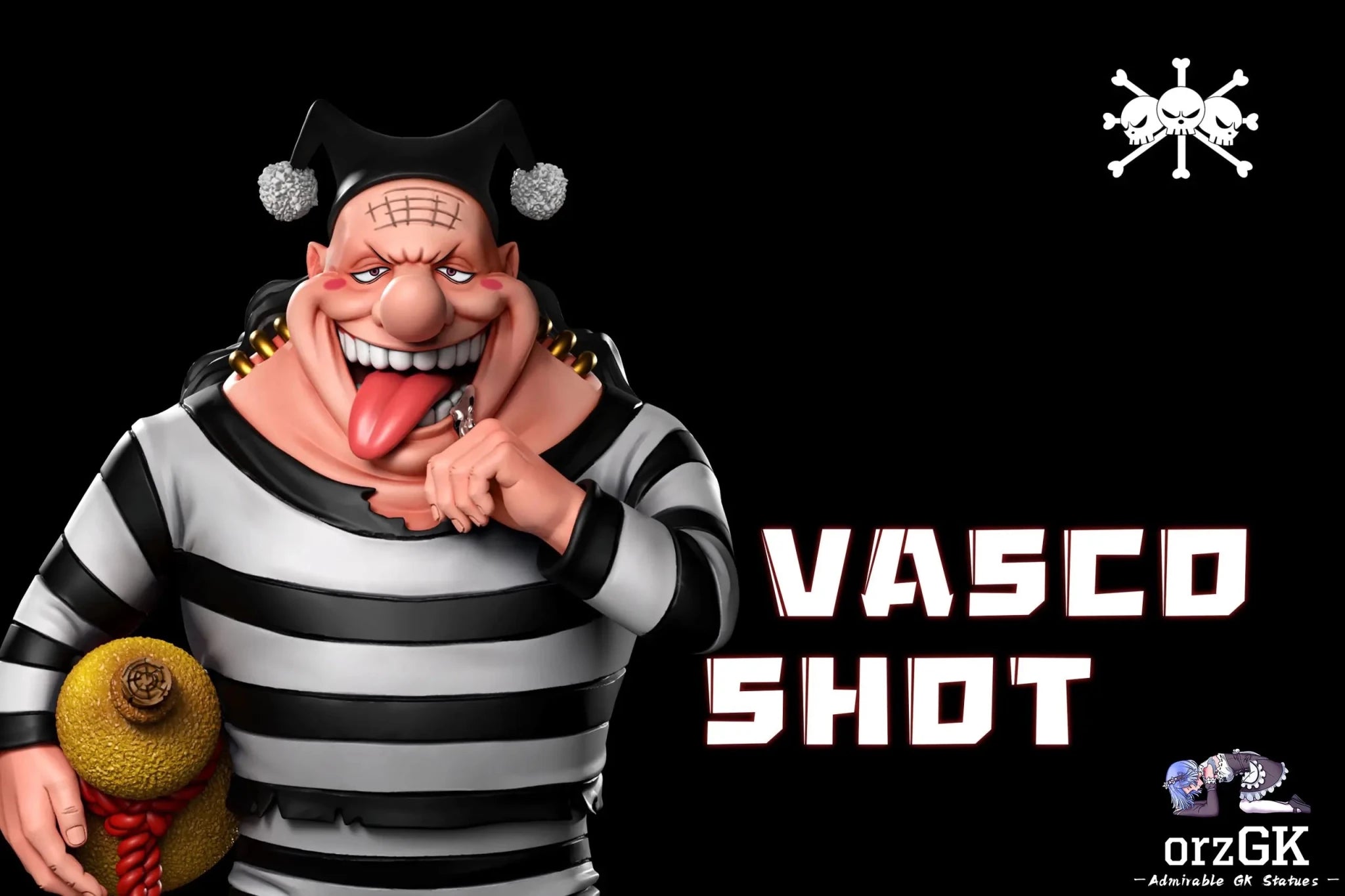 A+ Studio - One Piece Mariner War Blackbeard Pirates Resonance Drunkard Vasco Shot resin statue Navy Toys anime figure