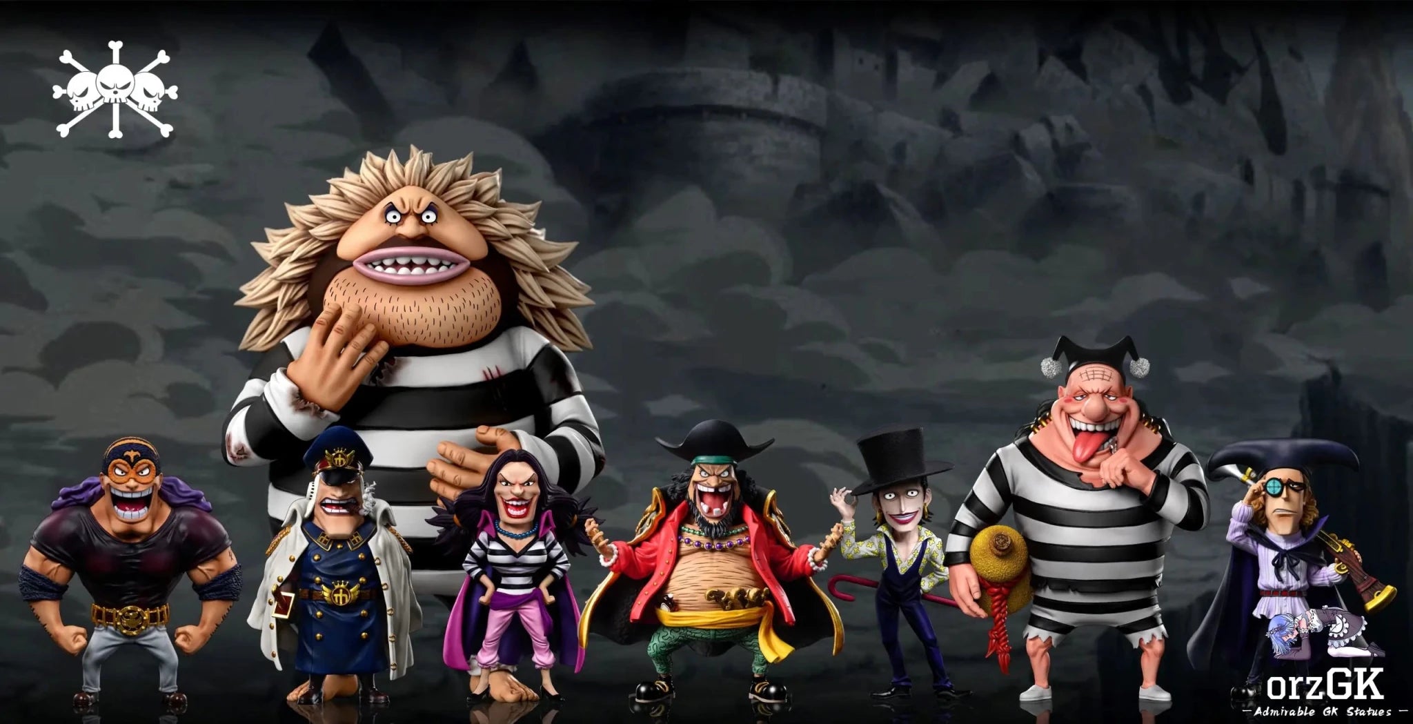 A+ Studio - One Piece Mariner War Blackbeard Pirates Resonance Drunkard Vasco Shot resin statue Navy Toys anime figure