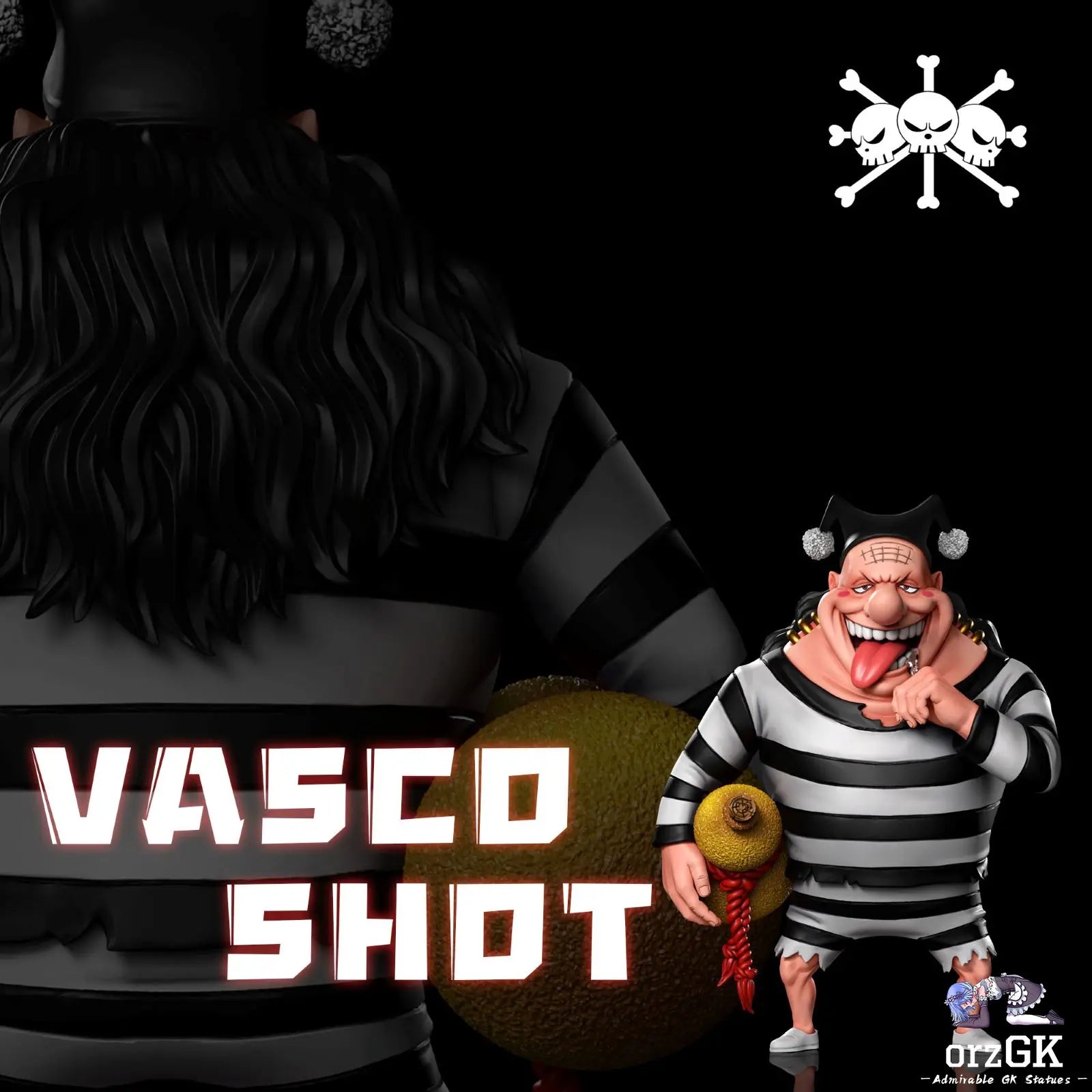 A+ Studio - One Piece Mariner War Blackbeard Pirates Resonance Drunkard Vasco Shot resin statue Navy Toys anime figure