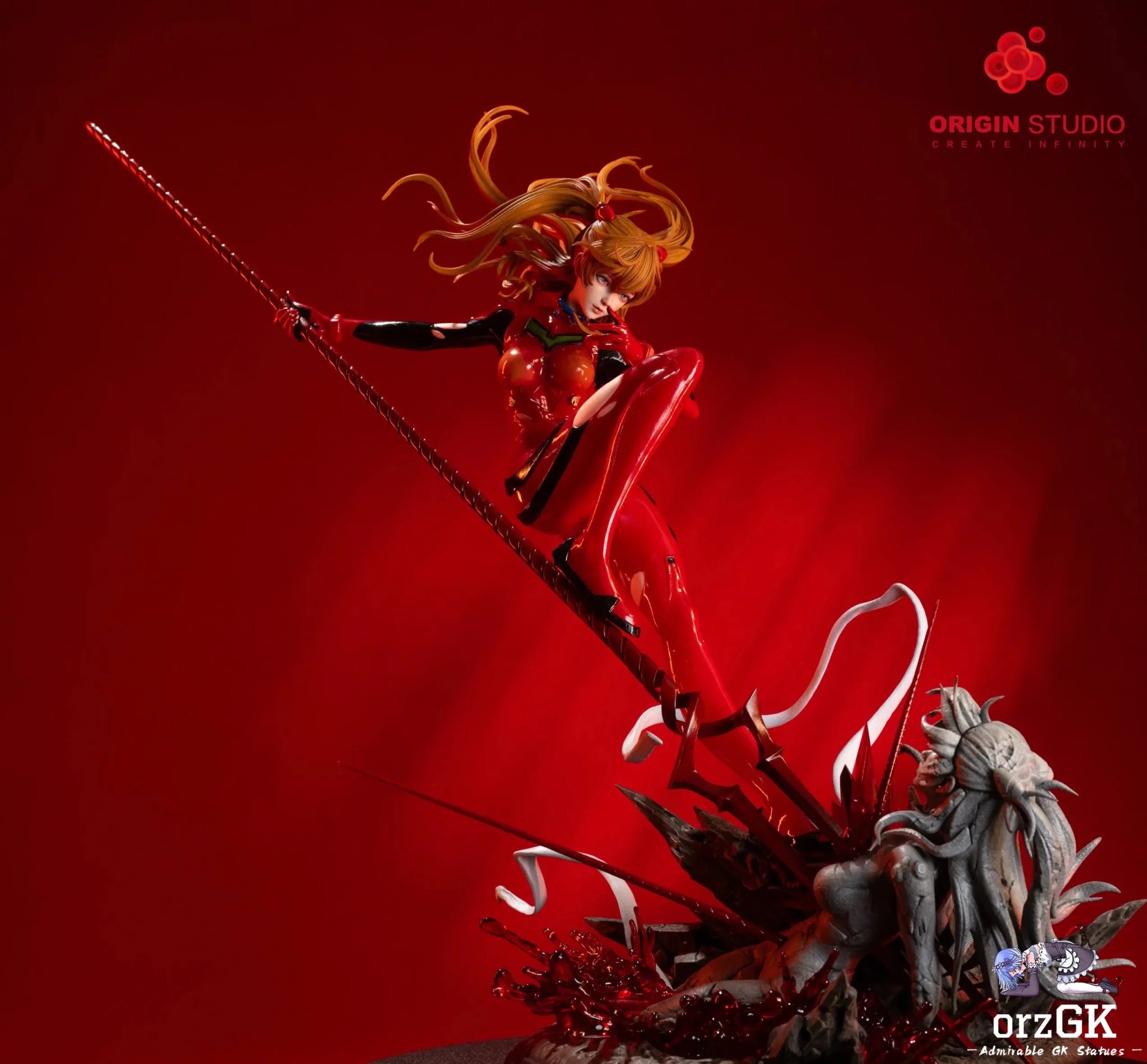 ORIGIN Studio - Neon Genesis Evangelion Soryu Asuka Langley Heart of Stone resin statue Navy Toys anime figure